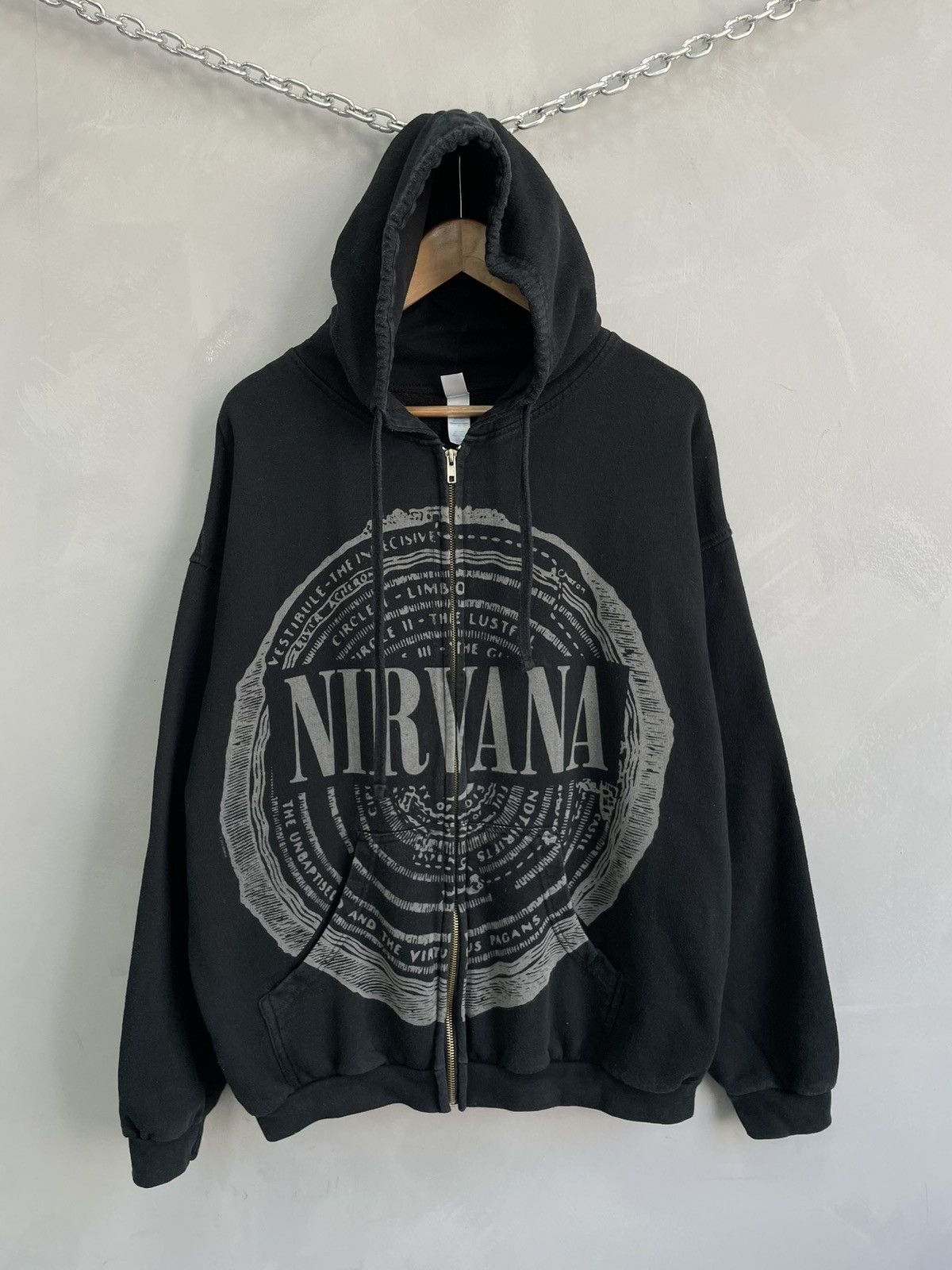 Tultex Rare Nirvana 90s tour hoodie Size US XL / EU 56 / 4 - 1 Thumbnail