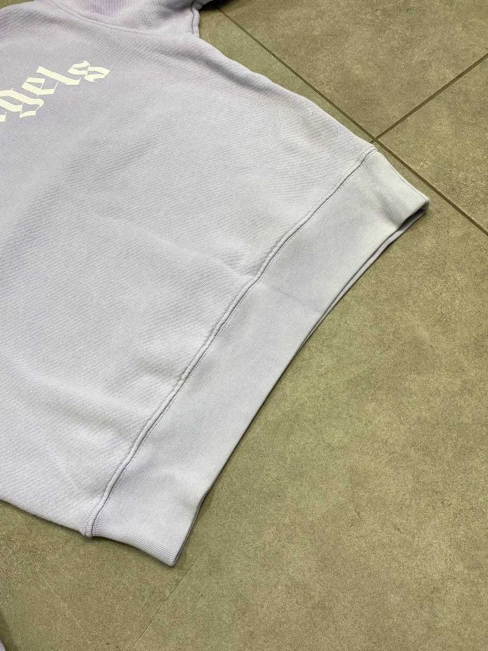 Palm Angels Palm Angels Curved Big Logo Purple Sweatshirt Size L / US 10 / IT 46 - 10 Thumbnail