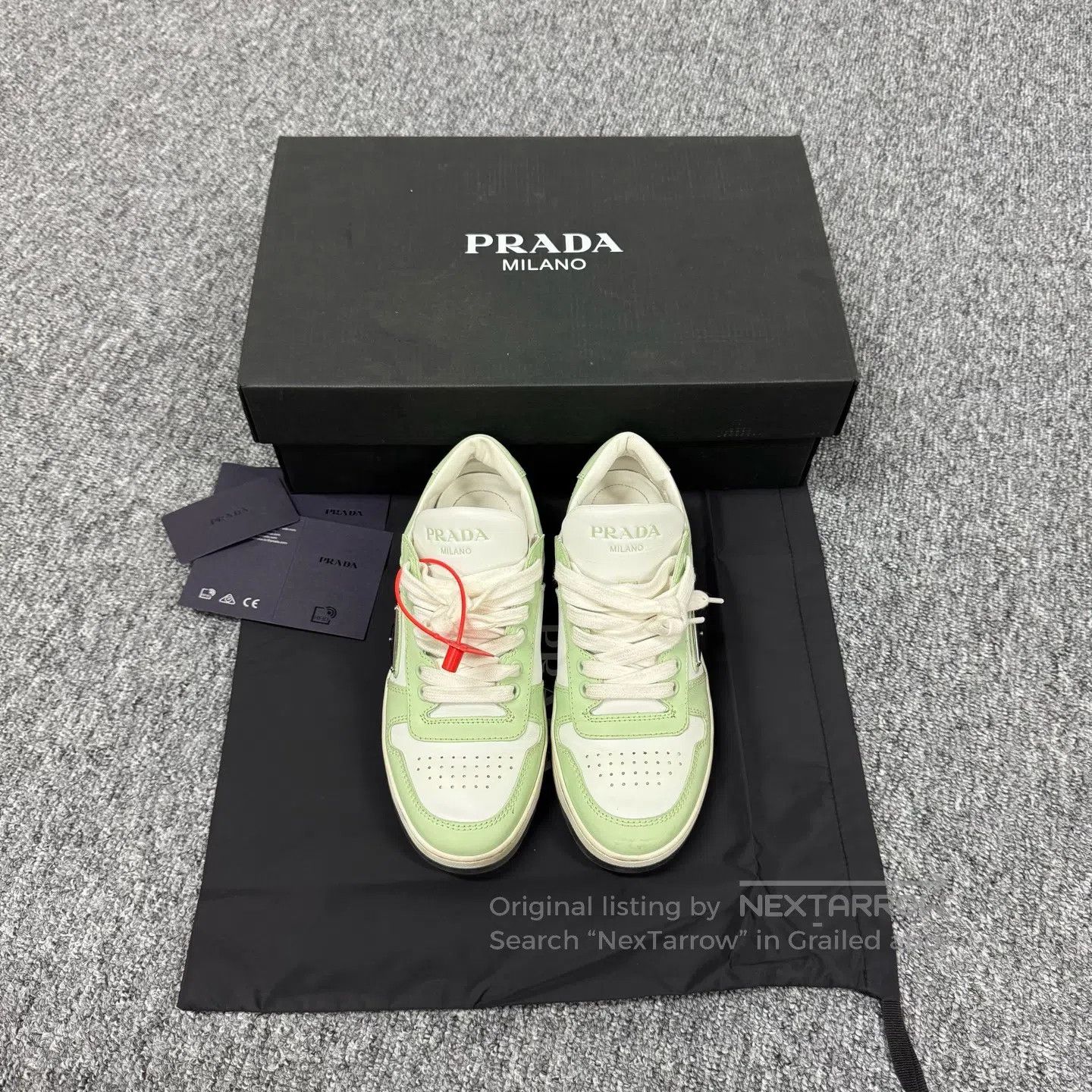 Prada Prada Color blend, triangle mark, letter logo, board shoes Size US 5.5 / IT 35.5 - 3 Thumbnail