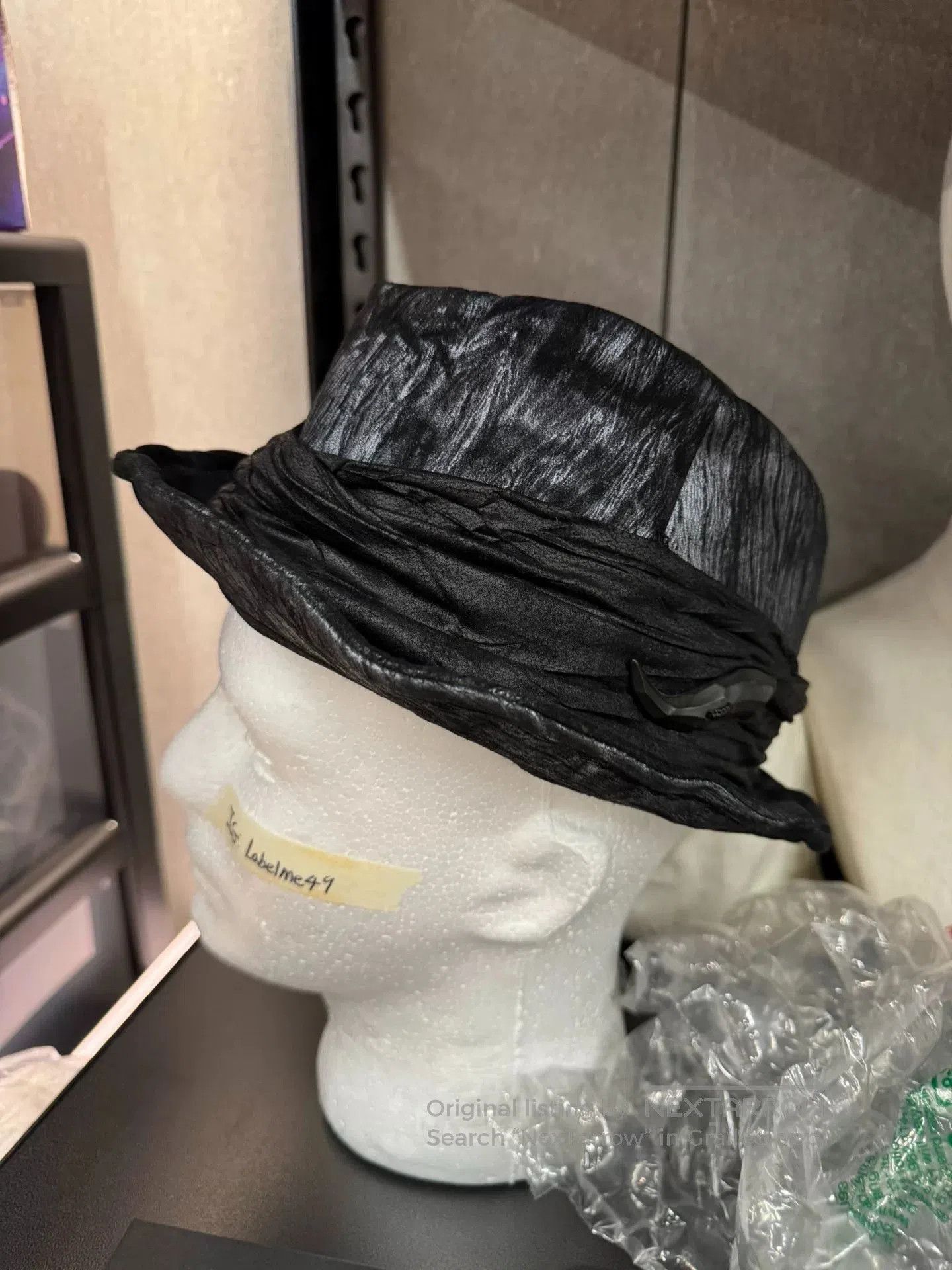 14th Addiction 14th Addiction Visual Kei Sheepskin Top Hat. Size ONE SIZE - 2 Thumbnail