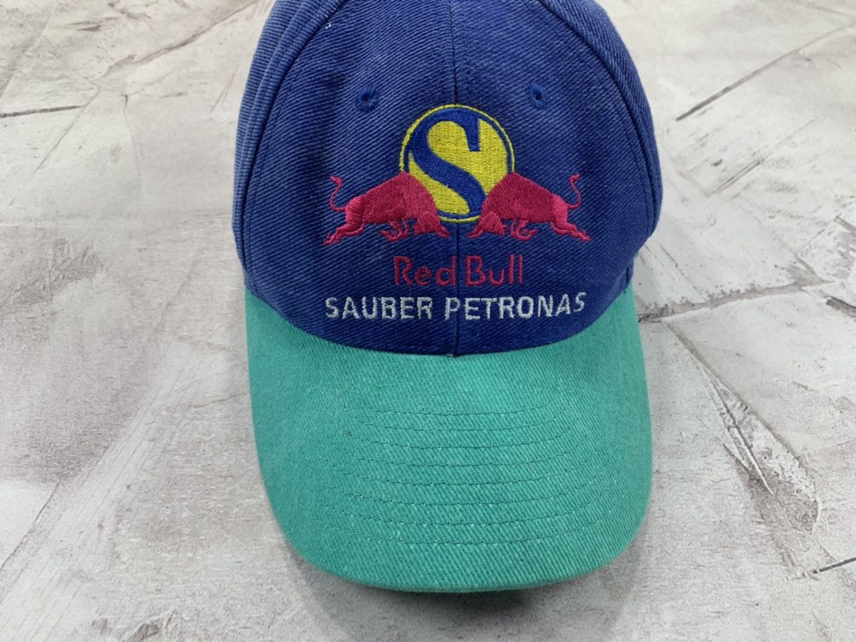 Red Bull × Vintage Mens vintage cap Red Bull Sauber Petronas Jean Alesi 14 Size ONE SIZE - 2 Thumbnail