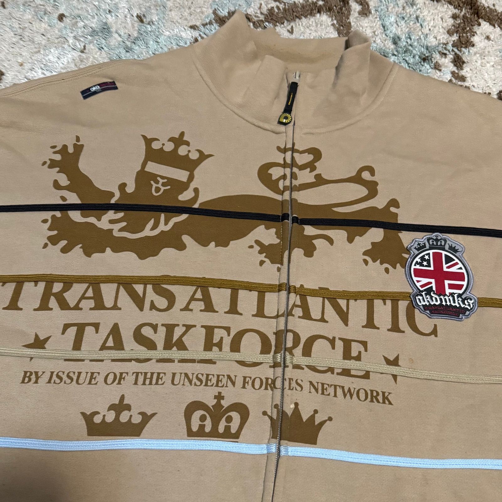 Akademiks Vintage Akademiks Unseen Forces Full Zip Track Jacket 2XL Size US XXL / EU 58 / 5 - 3 Thumbnail
