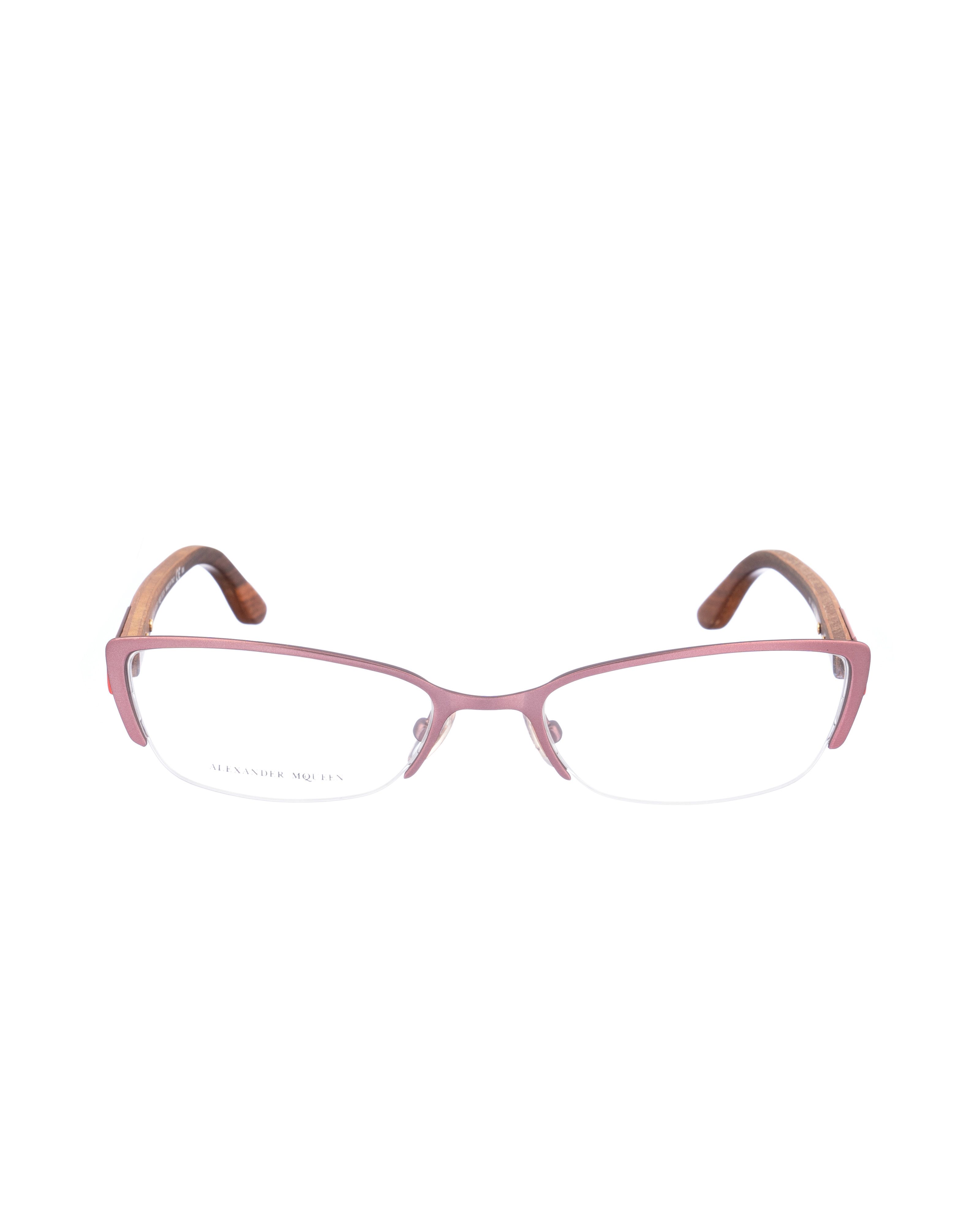 Alexander McQueen Alexander McQueen 90s Dark Wooden Matte Glasses Size ONE SIZE - 2 Thumbnail