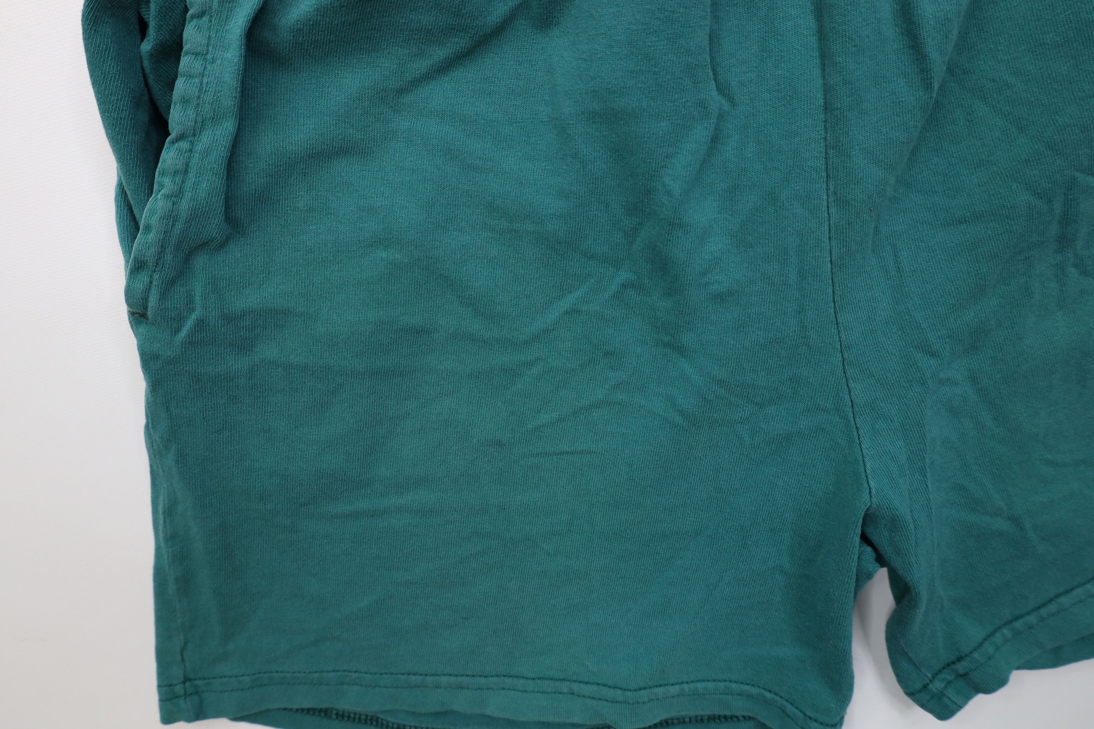 Nike Vintage 90s Nike Mini Swoosh Above Knee Shorts Green USA Size US 34 / EU 50 - 9 Thumbnail