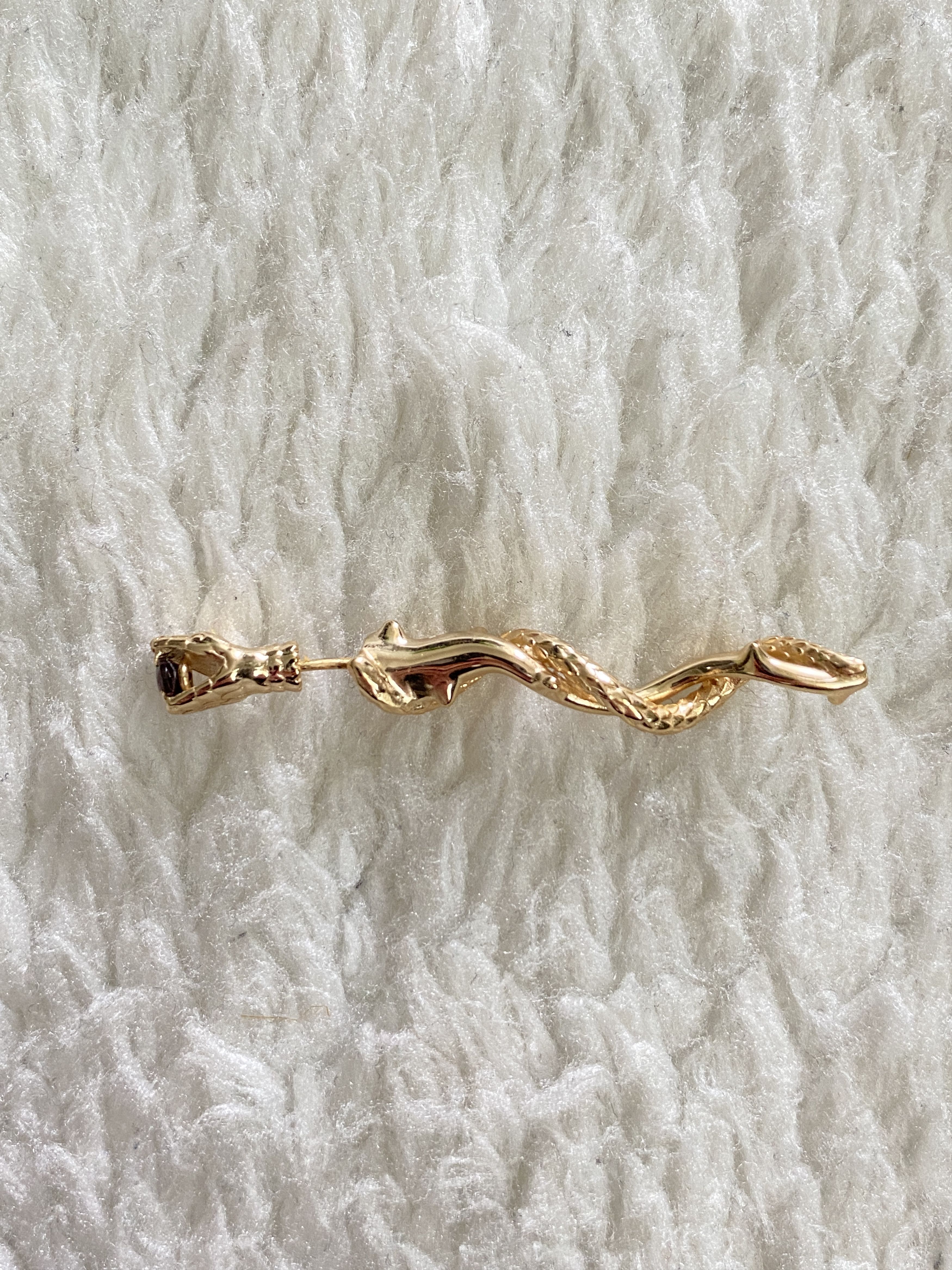 Other Snake & Thorns Single Earring – 18K Gold-Plated Size ONE SIZE - 18 Thumbnail