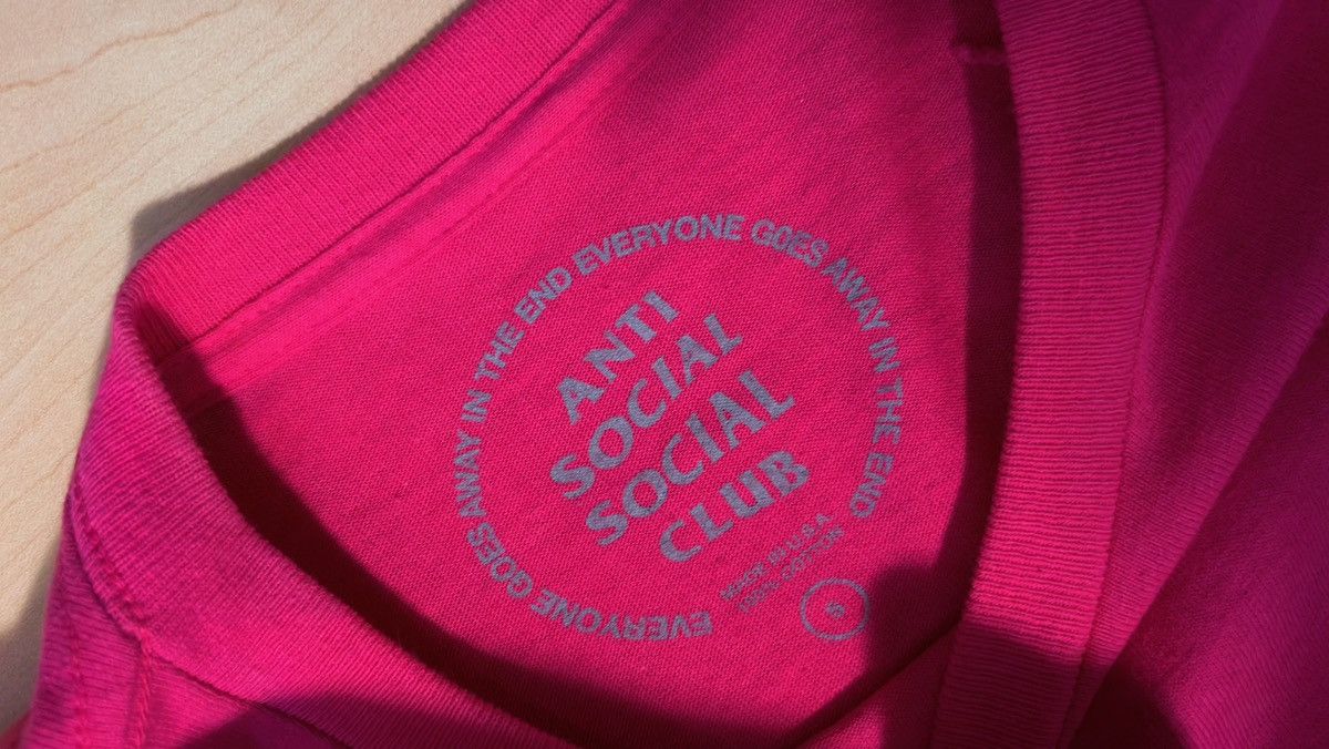 Anti Social Social Club Anti Social Club Pink T- shirt Size M / US 6-8 / IT 42-44 - 3 Thumbnail