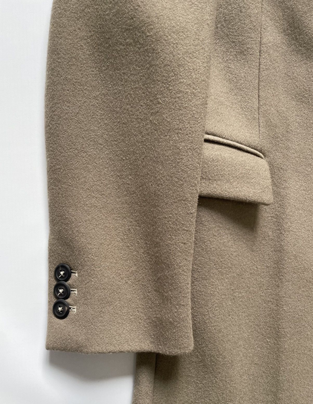Our Legacy Peafowl Tan ‘Manta’ Wool Overcoat Size S / US 4 / IT 40 - 6 Thumbnail