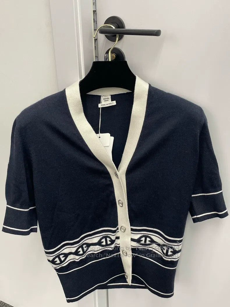 Hermes Hermes Knit Short Sleeve Cardigan Size XS / US 0-2 / IT 36-38 - 3 Thumbnail
