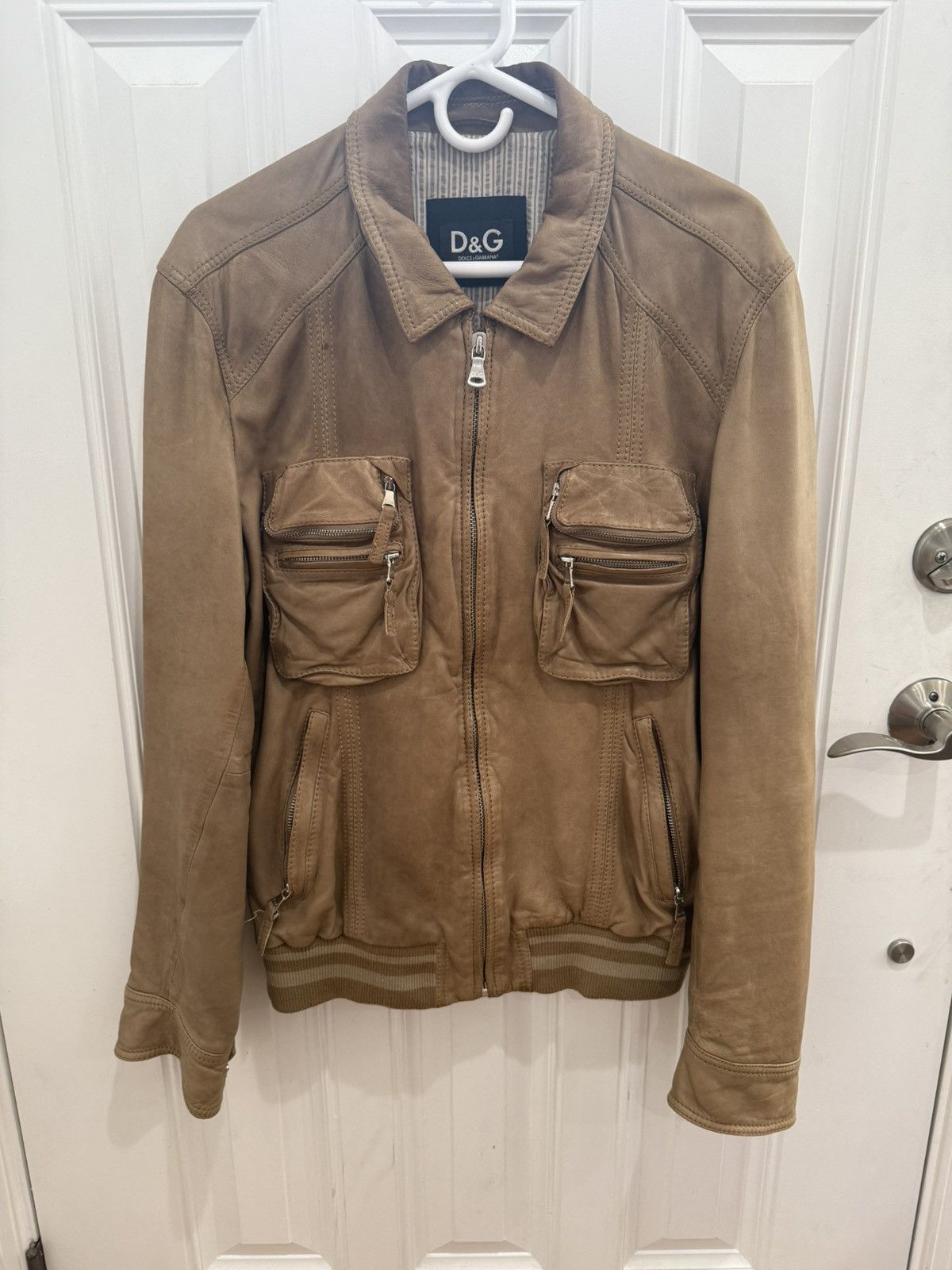 Dolce & Gabbana Dolce & Gabana Leather Jacket Size US L / EU 52-54 / 3 - 1 Thumbnail