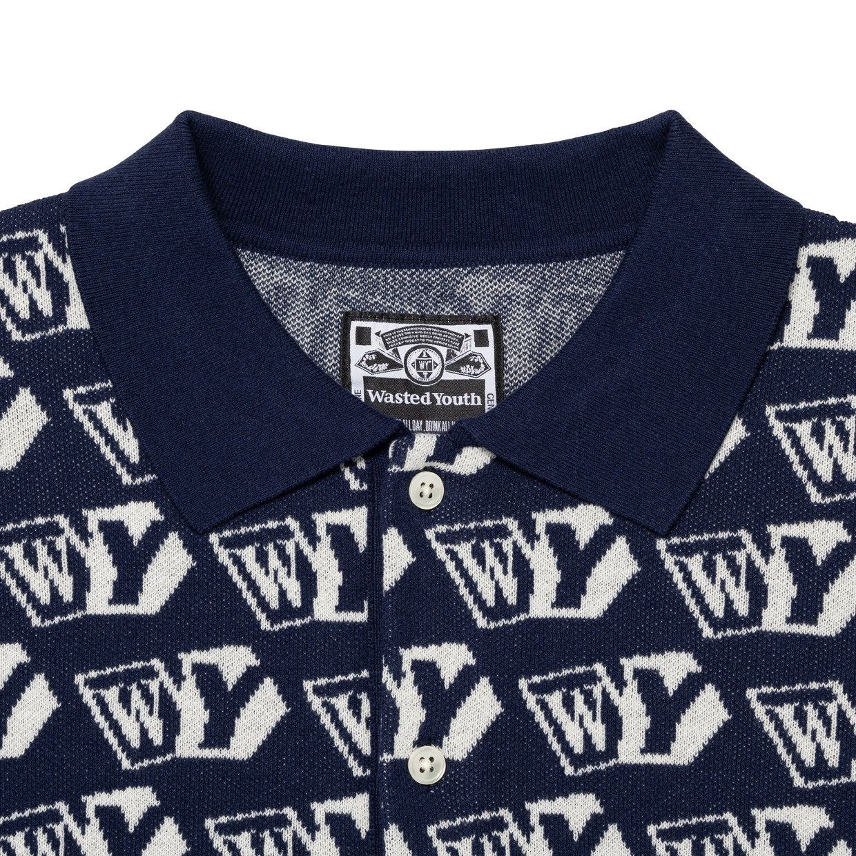 Japanese Brand Wasted Youth Polo Size ONE SIZE - 3 Thumbnail