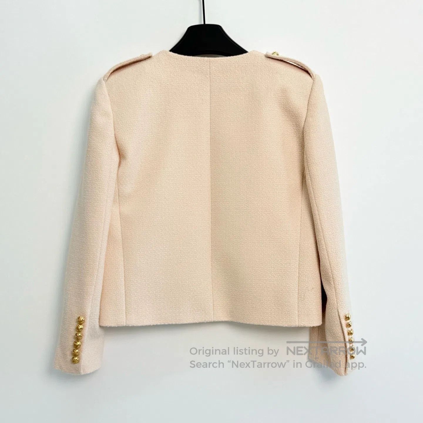 Celine CELINE SS23 Solid Tweed Button Knit Top. Size XXS / US 00 / IT 34 - 3 Thumbnail