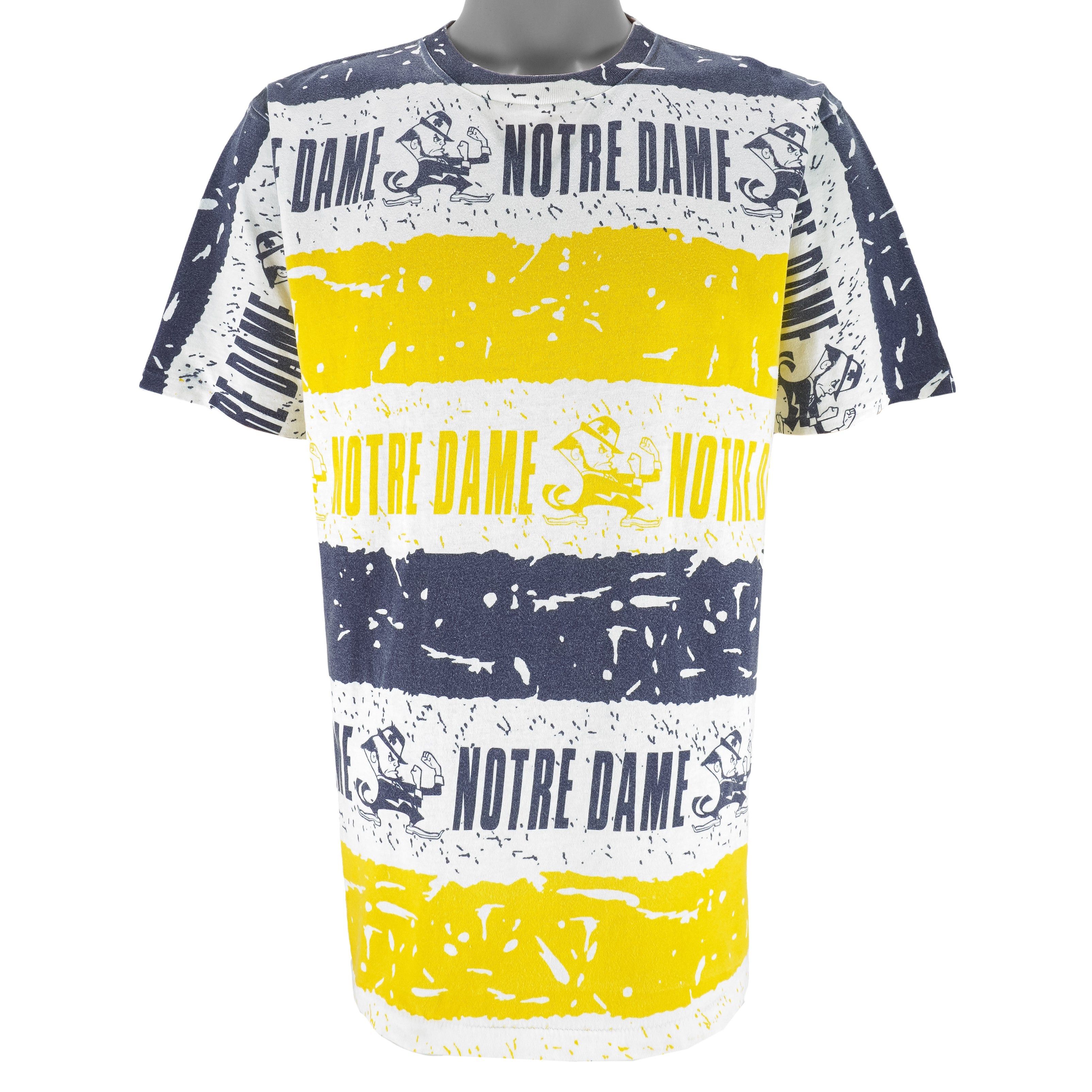 NCAA (Jostens) - Notre Dame Fighting Irish AOP T-Shirt 1990s Size US L / EU 52-54 / 3 - 1 Thumbnail