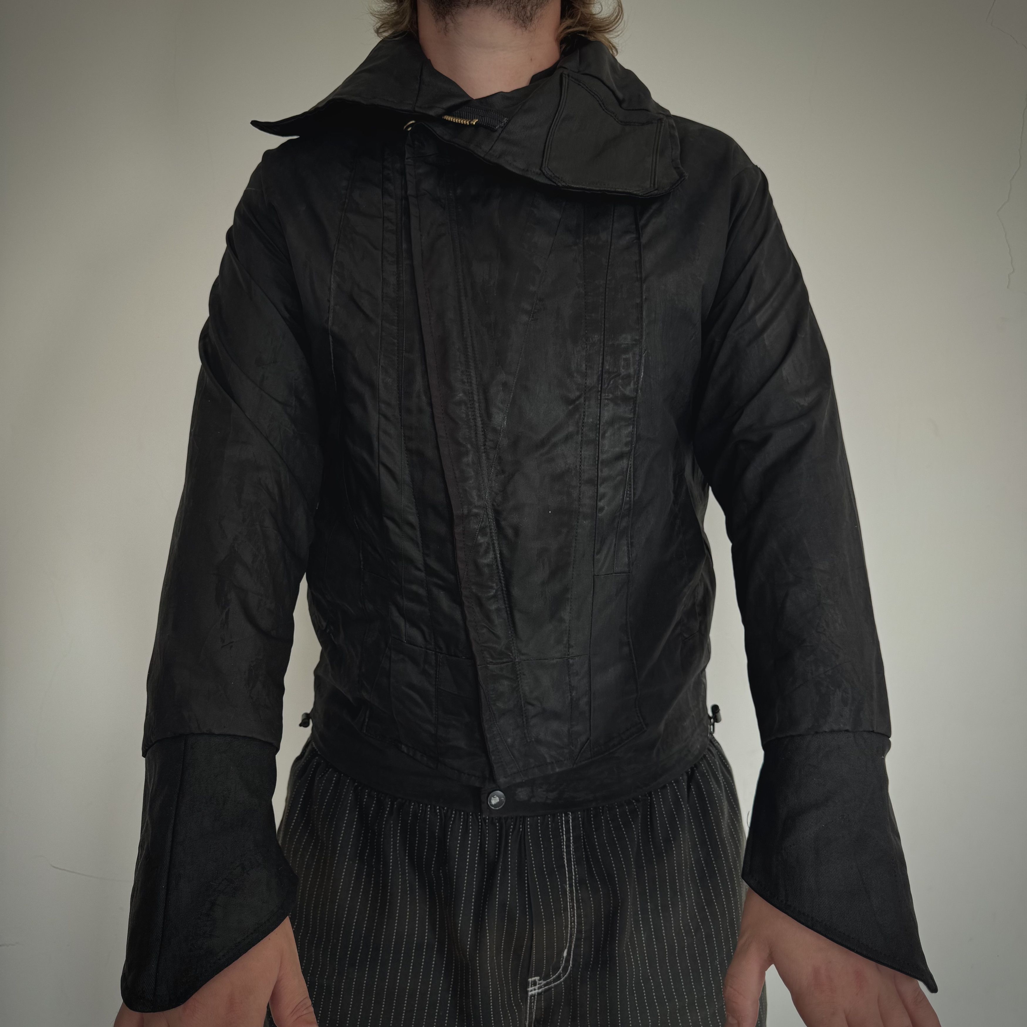 Japanese Brand Japanese Brand Asymmetrical Hooded Jacket Size US L / EU 52-54 / 3 - 7 Thumbnail