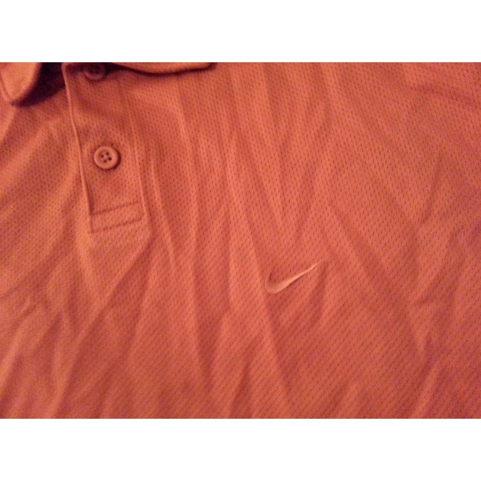 Nike Nike Golf Shirt Mens L Orange Polo Athletic Size US L / EU 52-54 / 3 - 2 Thumbnail