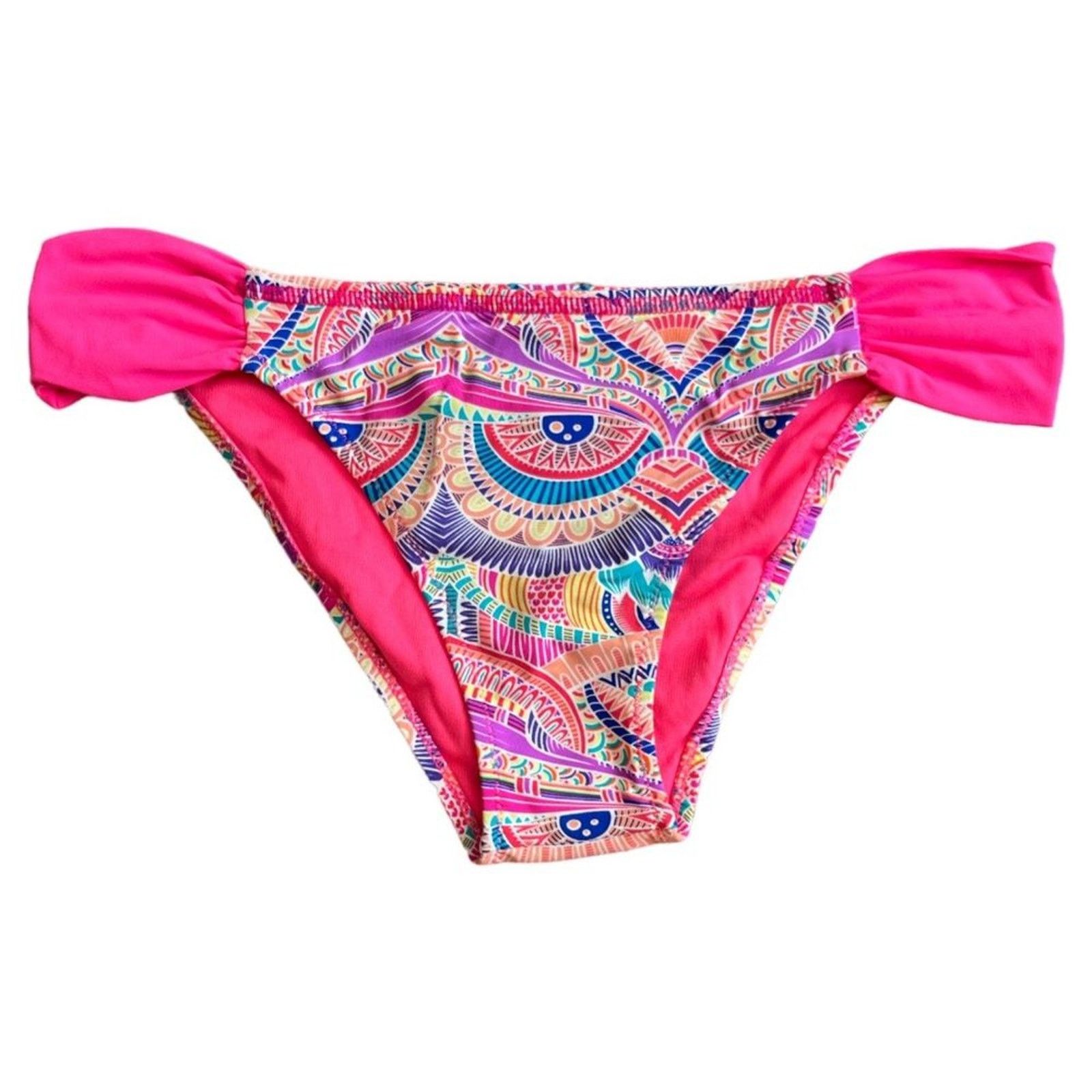 REEF Reef Pink Multicolor Print Bikini Swim Bottom, M Size ONE SIZE - 1 Thumbnail
