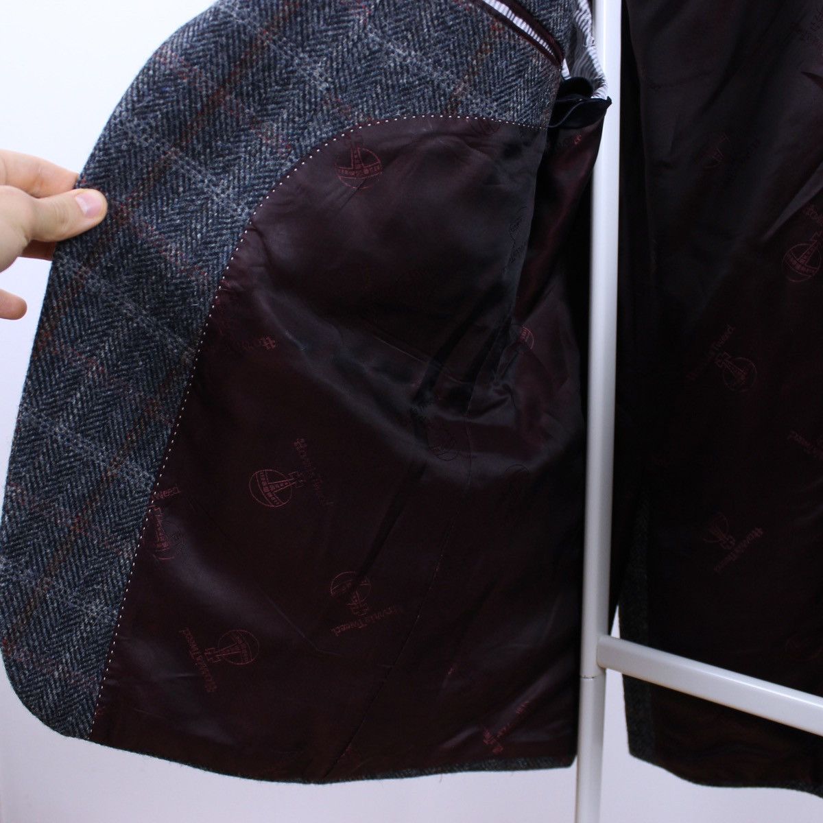 Harris Tweed Harris Tweed x Mario Barutti Wool Blazer Jacket Size 46S - 11 Thumbnail