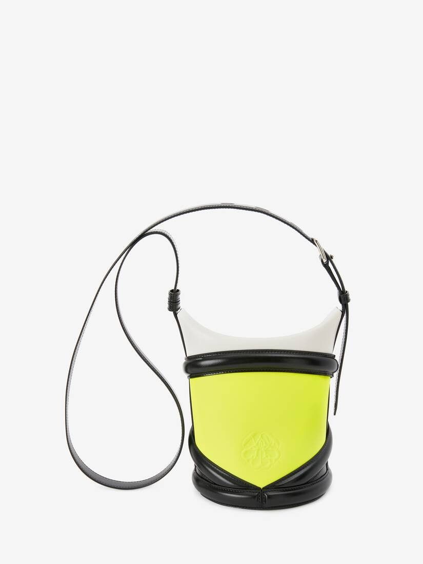 Alexander McQueen o1w1db10925 Size: OS/The Curve in Black/Yellow Size ONE SIZE - 3 Thumbnail
