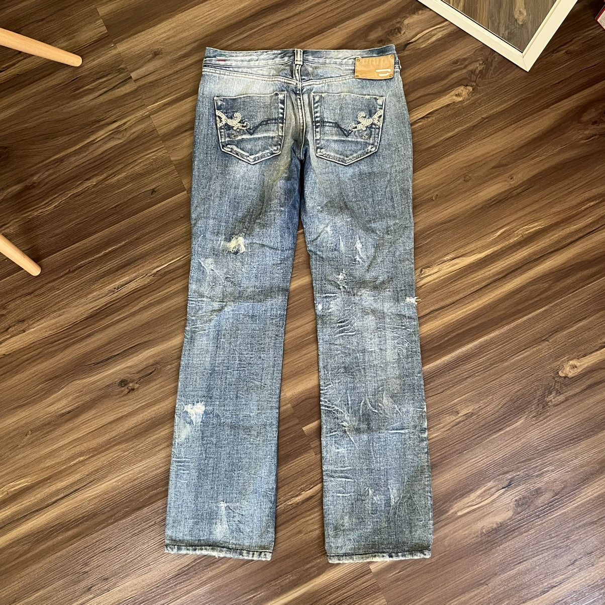 Diesel Diesel industry Doozy distressed blue wash jeans Size 27" / US 4 / IT 40 - 2 Thumbnail