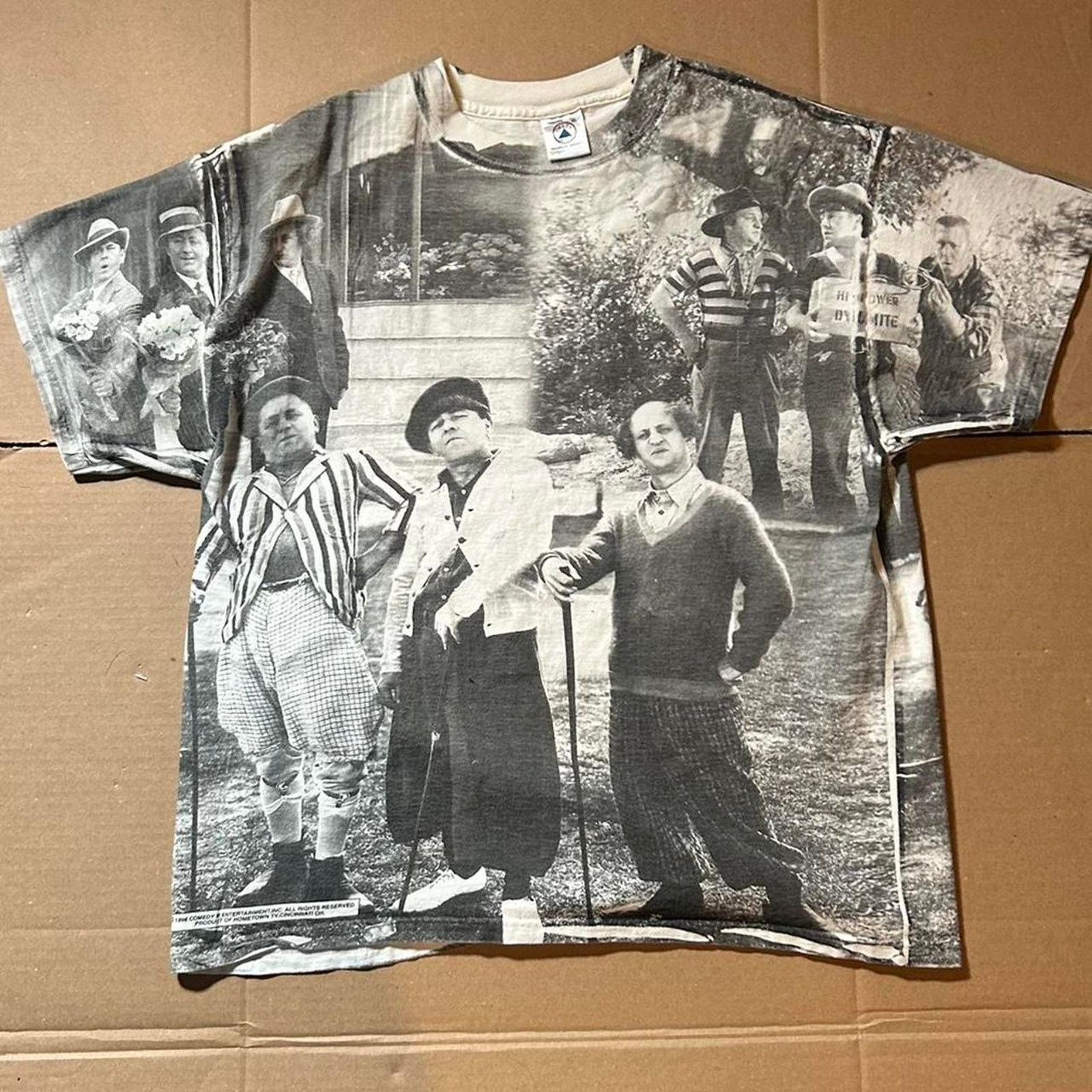 Hanes 90s three stooges aop tee Size US XL / EU 56 / 4 - 5 Thumbnail