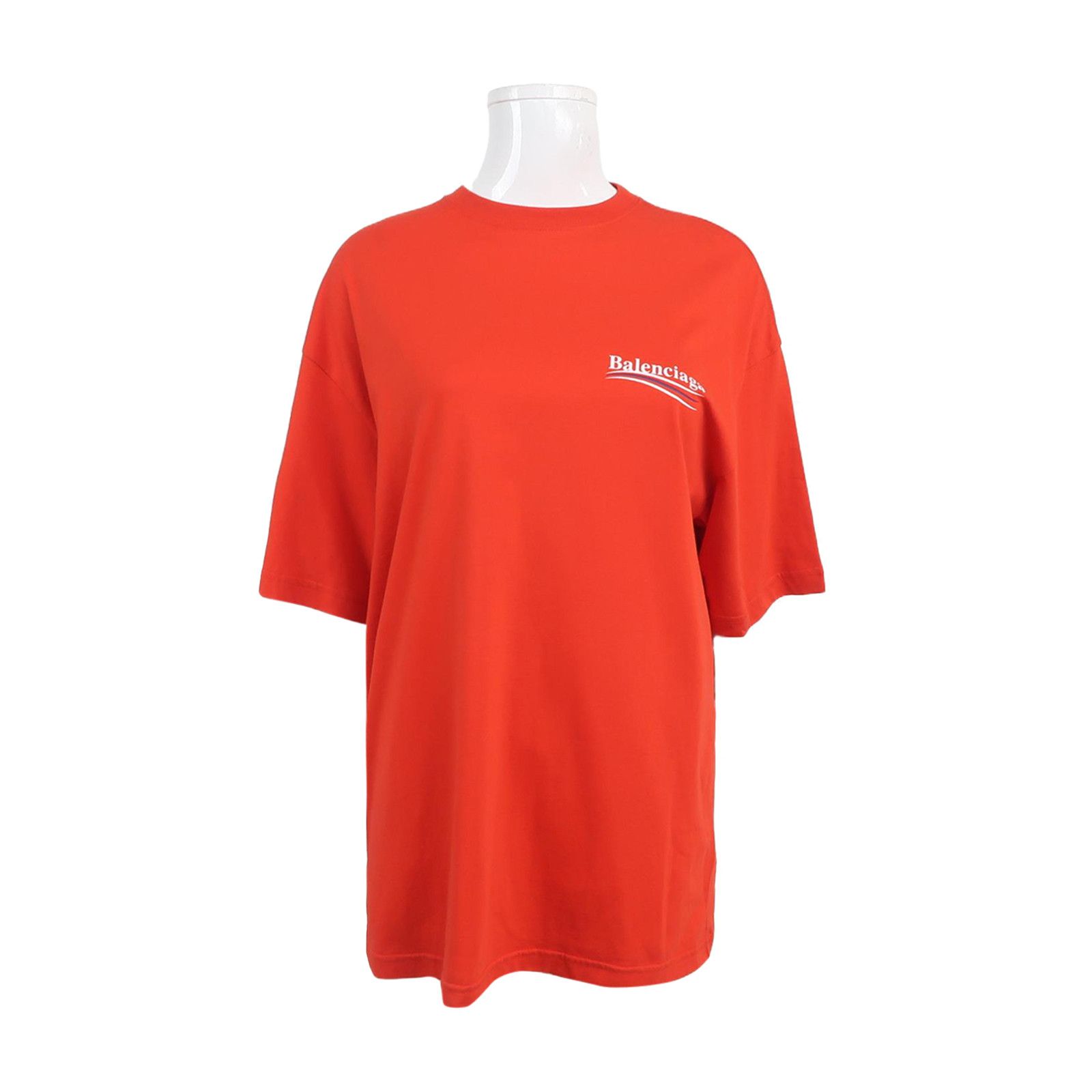 Balenciaga Balenciaga Red Logo Print T-Shirt Size S Size US S / EU 44-46 / 1 - 1 Thumbnail