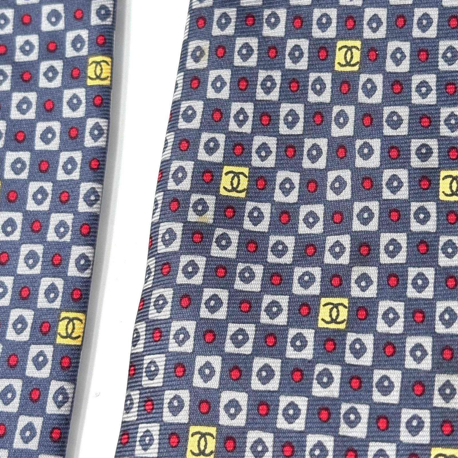 Chanel Chanel ‘CC’ Pattern Tie Size ONE SIZE - 14 Thumbnail