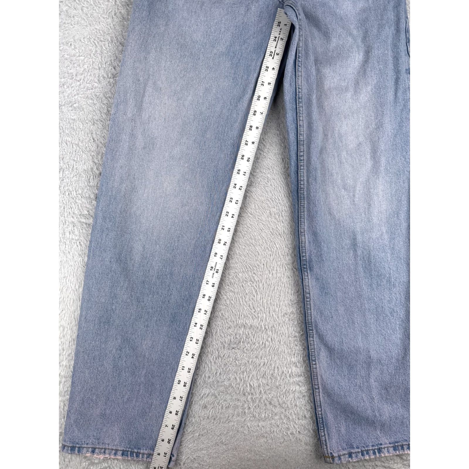 Zara Zara Jeans Womens 6 Blue Pink Denim Straight Leg High Rise Cotton Zip Fly 28x32 Jeans Womens 6 Pink Denim Zip Fly 28x32 90s Retro Designer Vintage No? Size 28" / US 6 / IT 42 - 7 Thumbnail