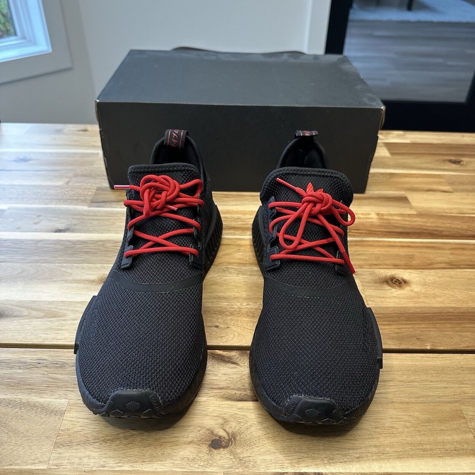 Adidas Adidas NMD_R1 Black Scarlet, Rare! Size US 11 / EU 44 - 2 Thumbnail