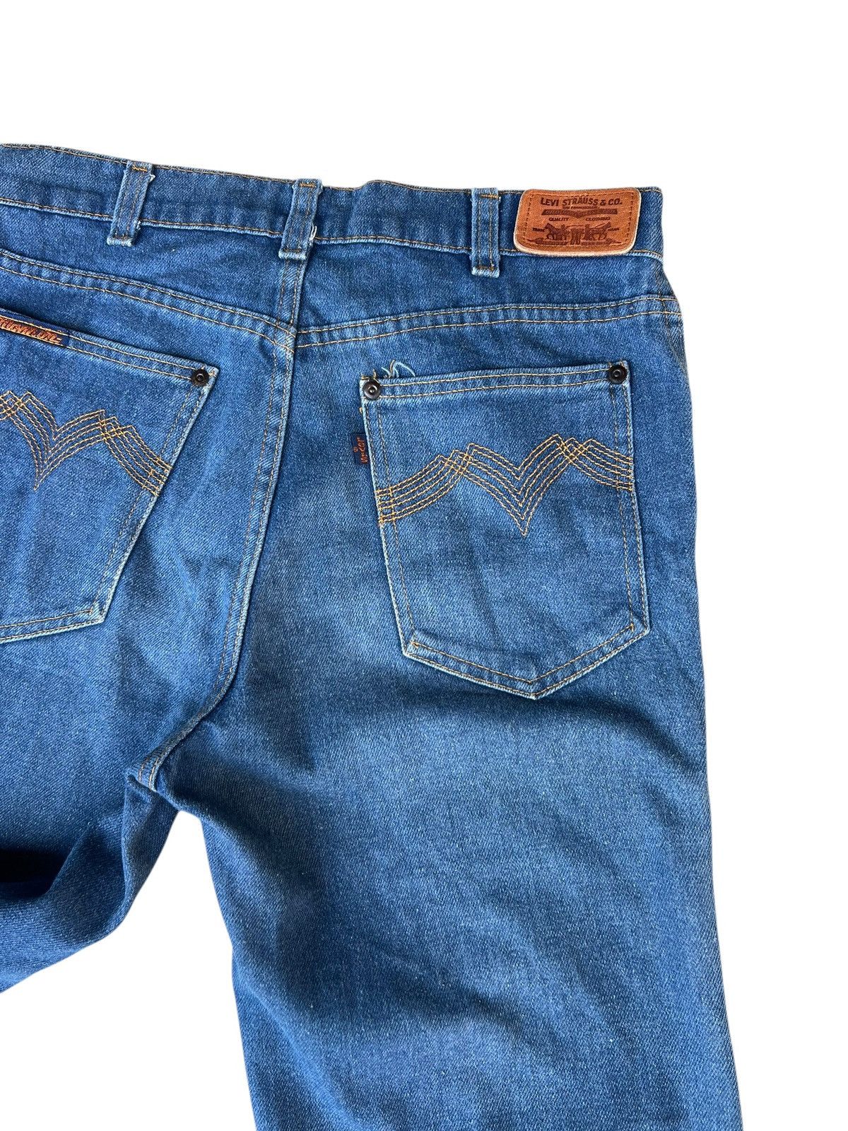 Levi's Vintage 70s Levi’s Movin On Jeans Blue Tab Flare Denim Jeans Size US 30 / EU 46 - 17 Thumbnail