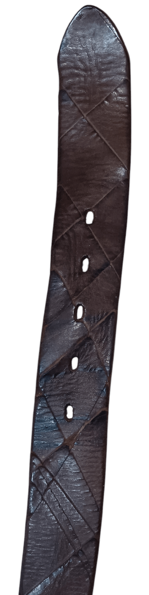 Avirex AVIREX HOUNDTOOTH DESIGN LEATHER BELT Size 32 - 4 Thumbnail