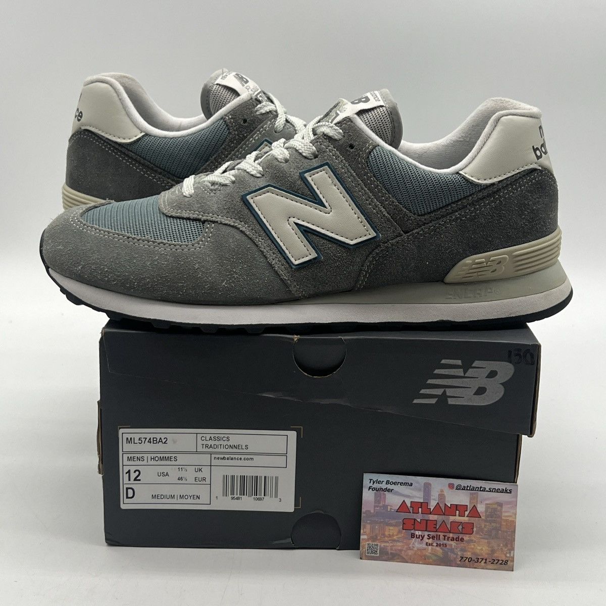 New balance 574 size 12 best sale