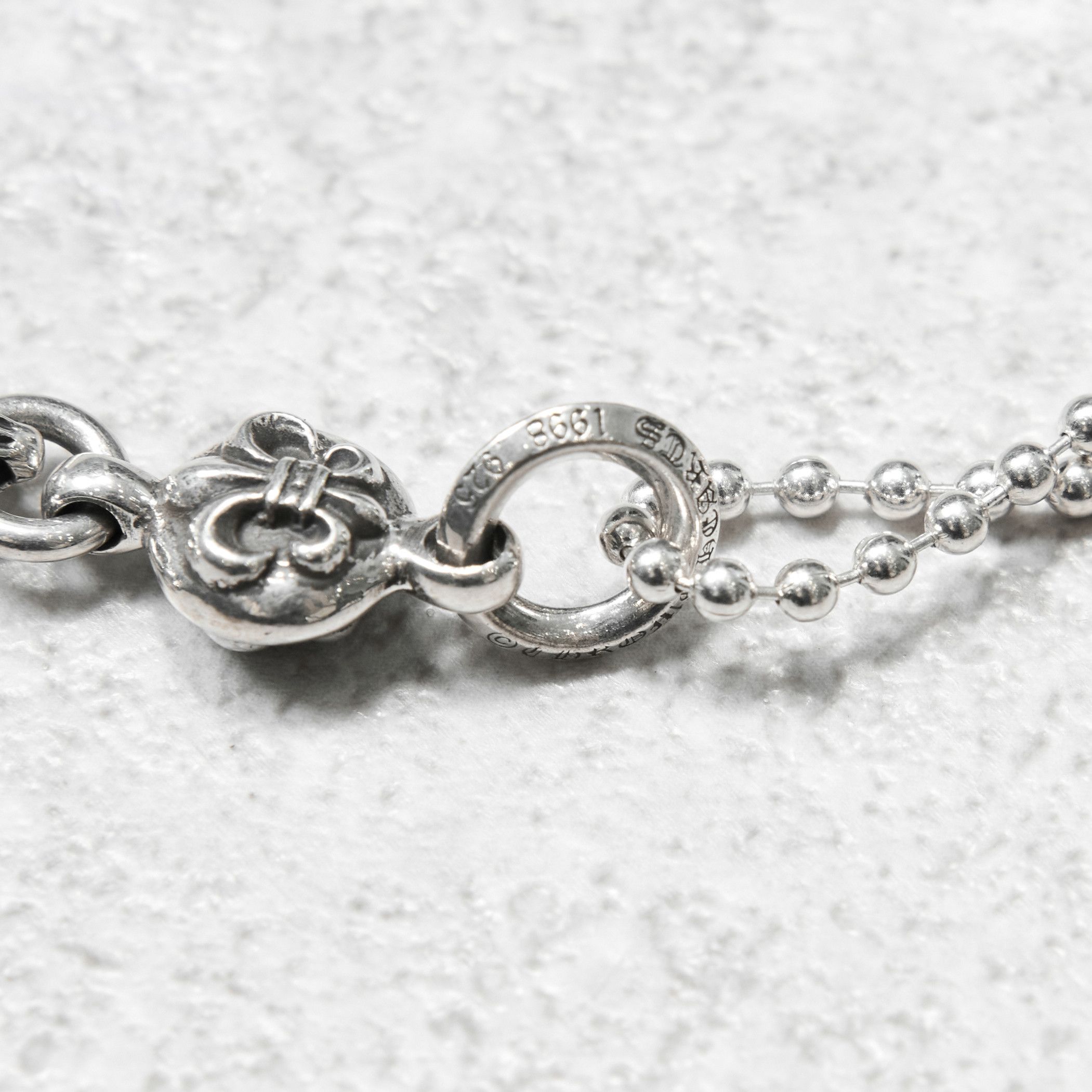 Chrome Hearts CHROME HEARTS One Ball BS Fleur Silver Necklace Size ONE SIZE - 5 Thumbnail