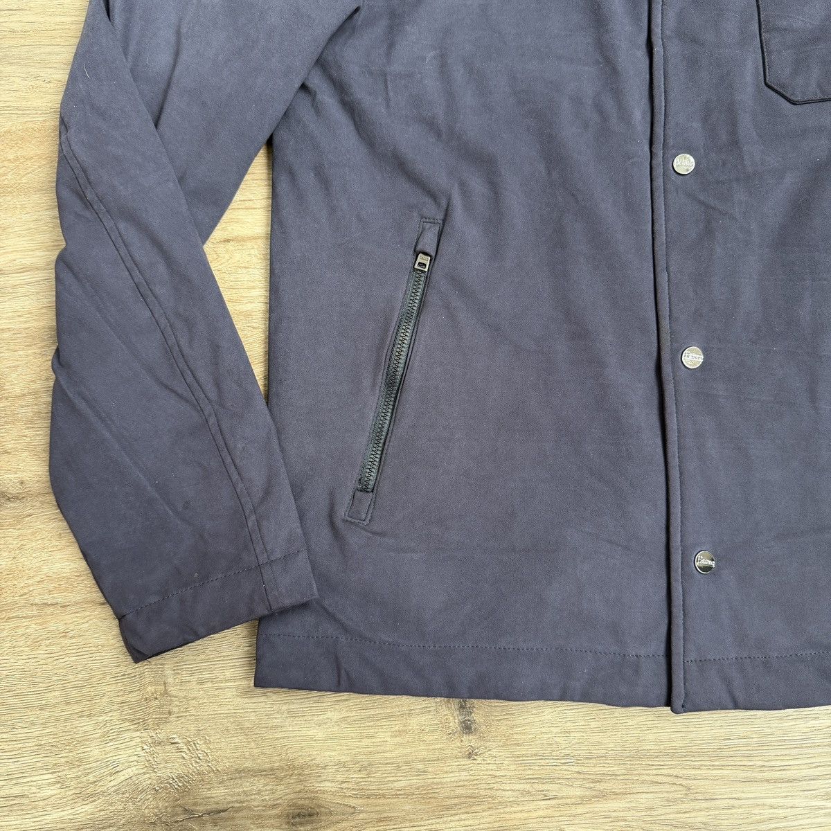 Herno Herno Jacket Woven Snap Front Blue Size US M / EU 48-50 / 2 - 3 Thumbnail