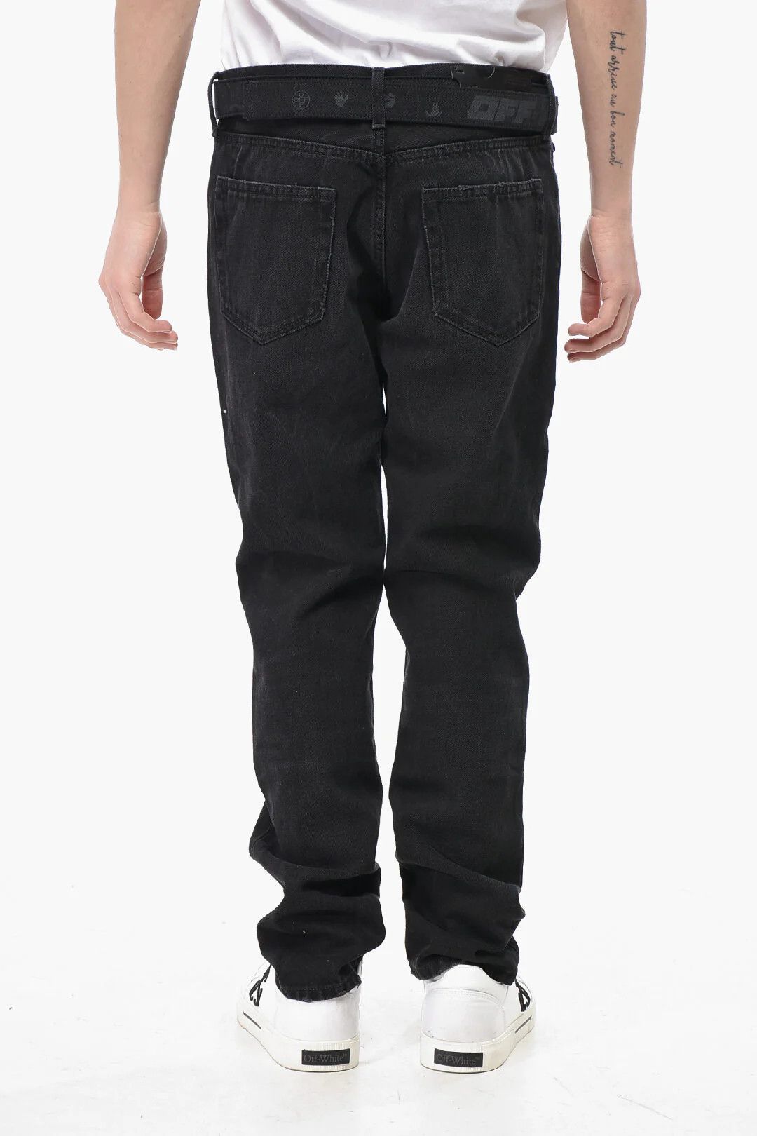 Off-White og1mm0526 Skinny Fit Jeans in Black Size US 31 - 2 Thumbnail