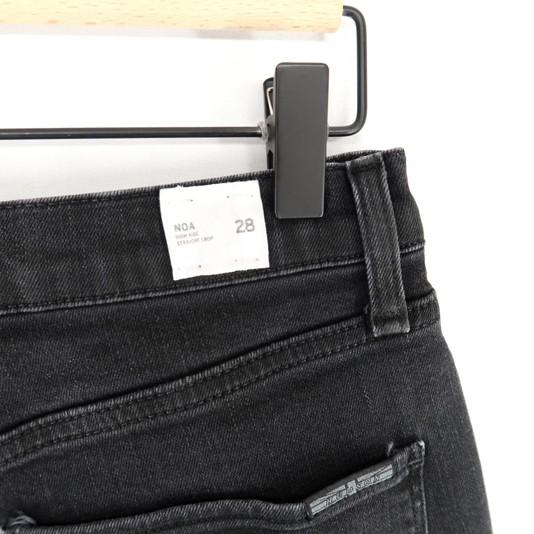 Hudson Hudson Jeans Womens 28 Straight Crop Denim Pants Black Size 28" / US 6 / IT 42 - 4 Thumbnail