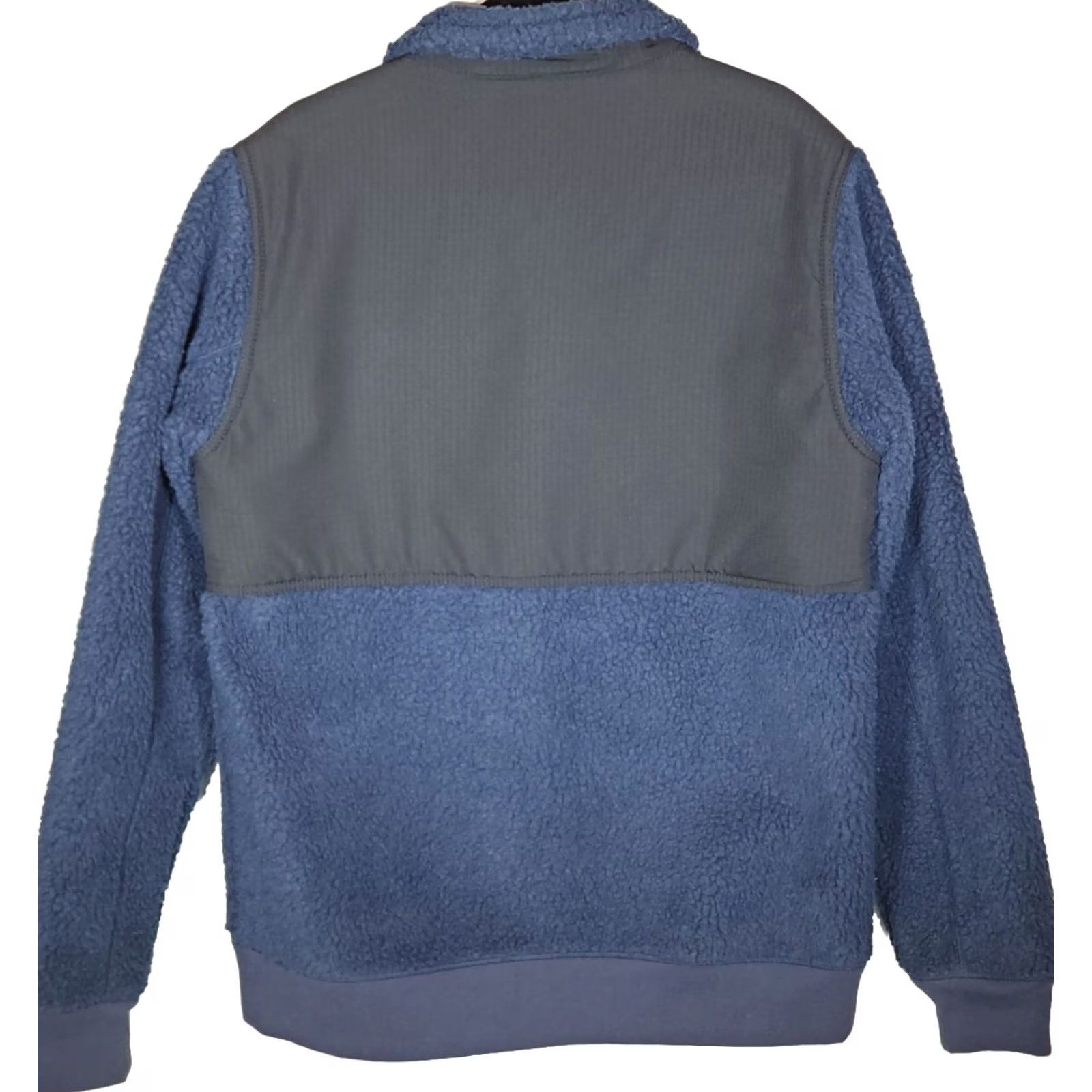 Burton Burton Bower Fleece Jacket Men’s Size L Full Zip Deep Pile Dryride Sherpa Navy / Black Size US L / EU 52-54 / 3 - 3 Thumbnail