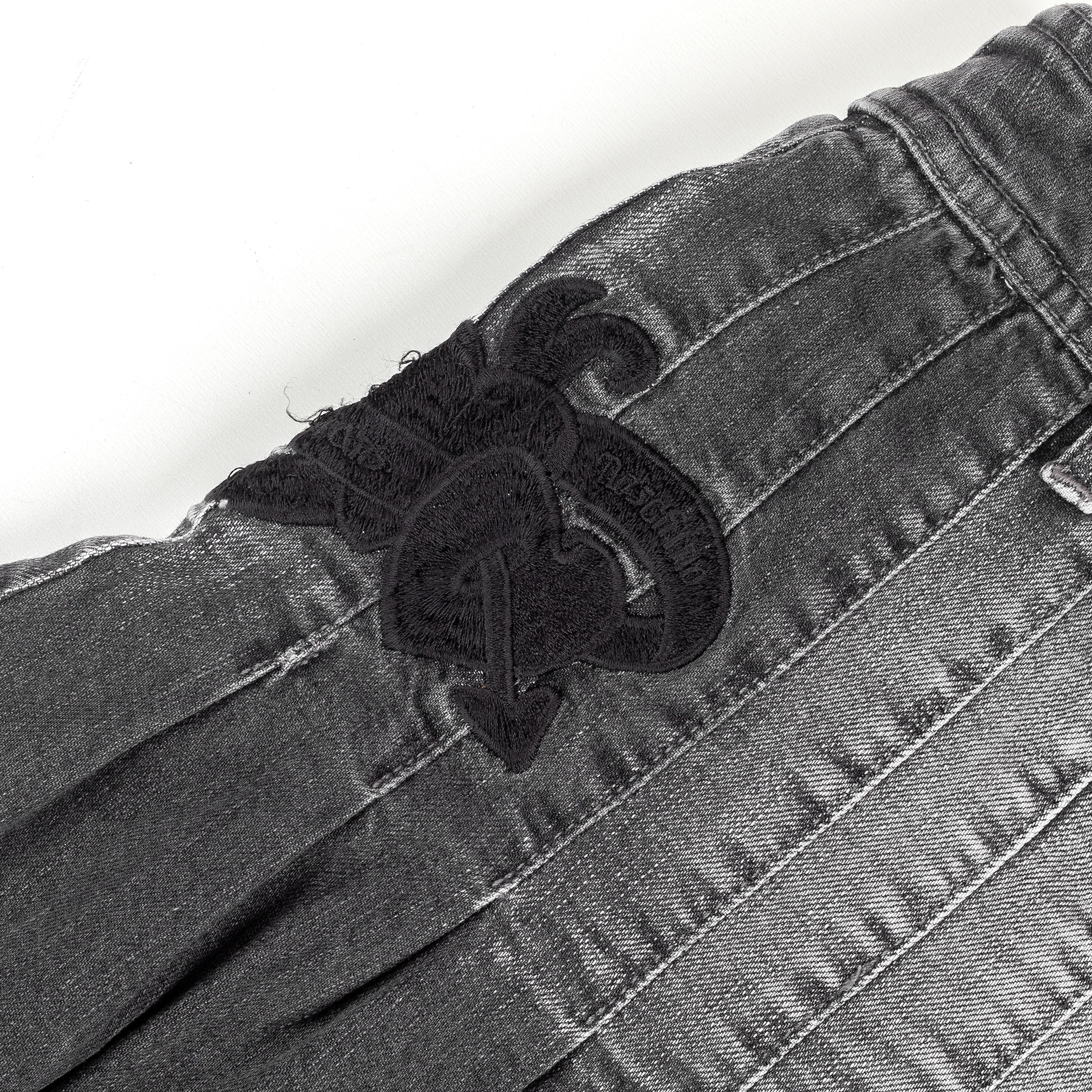 Love Moschino × Moschino Moschino Jeans Pleated Dark Denim Skirt (M) Size 27" / US 4 / IT 40 - 3 Thumbnail