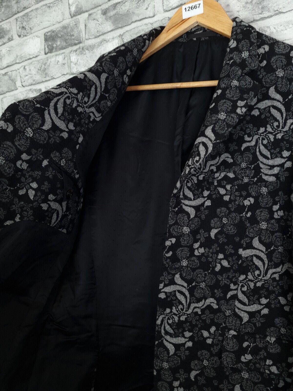 Pretty Green Pretty Green Blazer Size 4o Black Woven Wool Blend Jacket Size US L / EU 52-54 / 3 - 5 Thumbnail