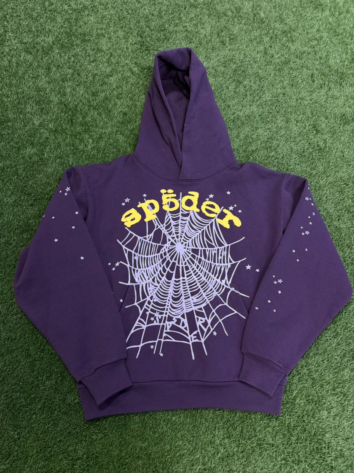 Sp5der Sp5der WorldWide Purple Yellow Hoodie Size M (NEW) Size US M / EU 48-50 / 2 - 2 Thumbnail