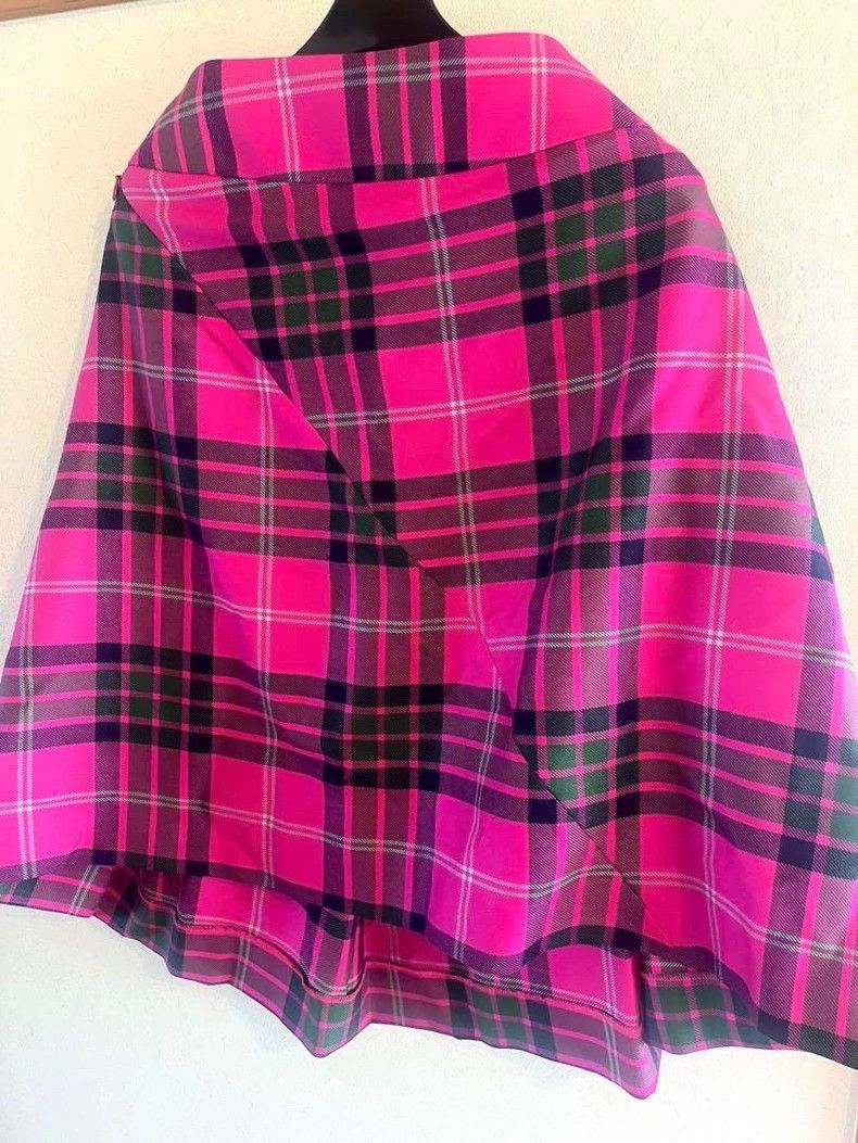 Vivienne Westwood Vivienne Westwood A pink checkered suit jacket with a larg Size M / US 6-8 / IT 42-44 - 6 Thumbnail