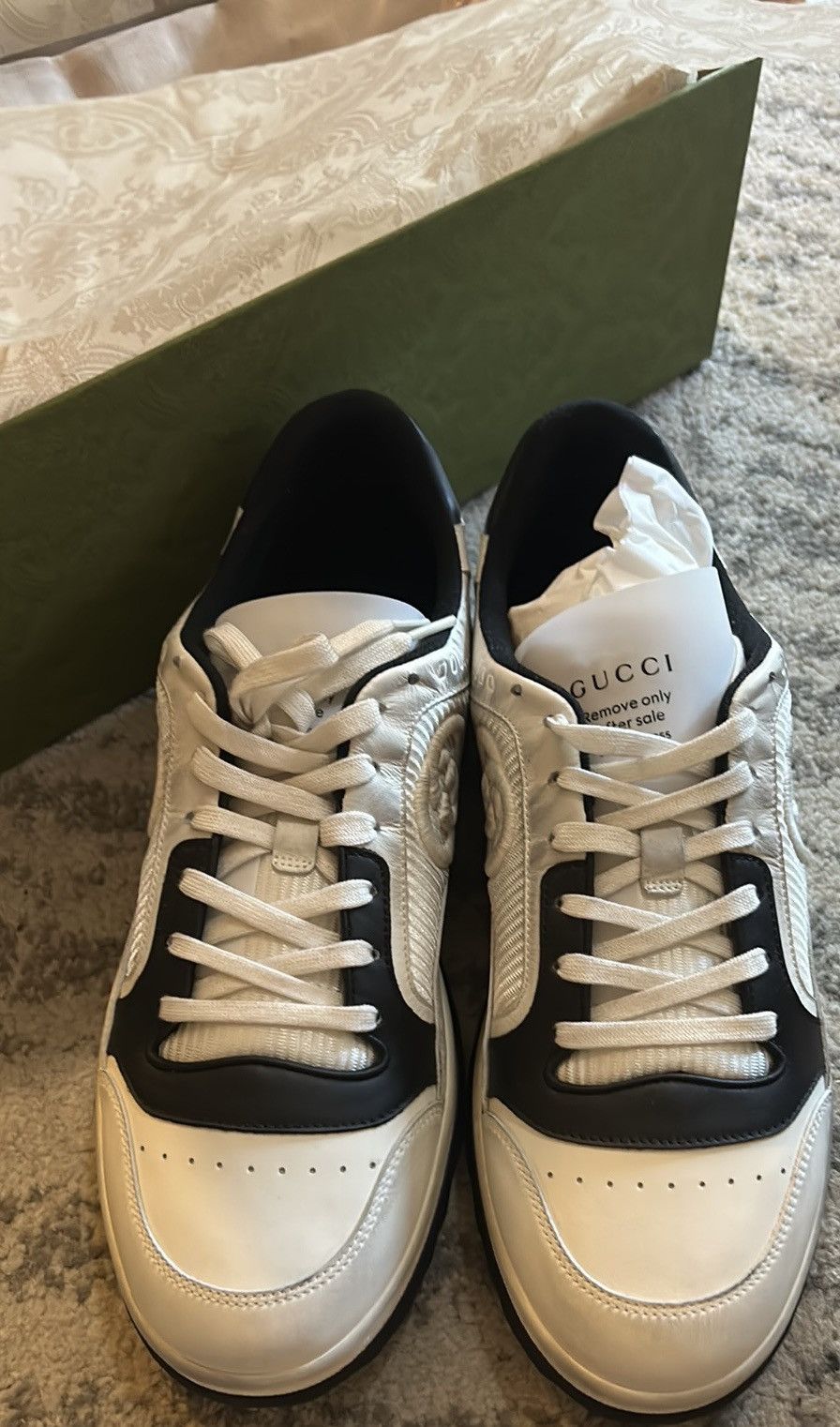 Gucci Gucci Mac80 Sneaker Off White Black Size US 9.5 / EU 42-43 - 3 Thumbnail