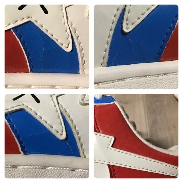 Bape × Kaws × Nigo KAWS CHOMPERS BAPE STA Patent Leather Sneakers APE NIGO Size US 9.5 / EU 42-43 - 8 Thumbnail