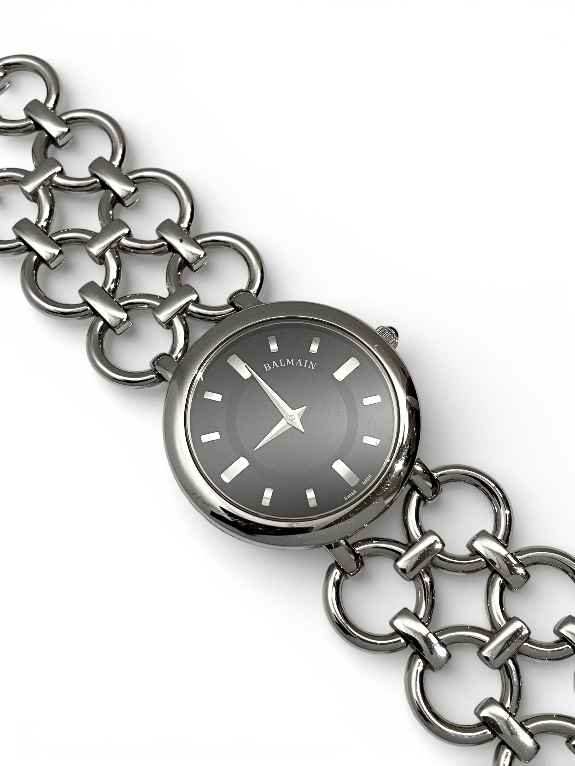 Balmain Balmain Logo Round Chain Strap Quartz Wrist Watch Y2K Size ONE SIZE - 6 Thumbnail