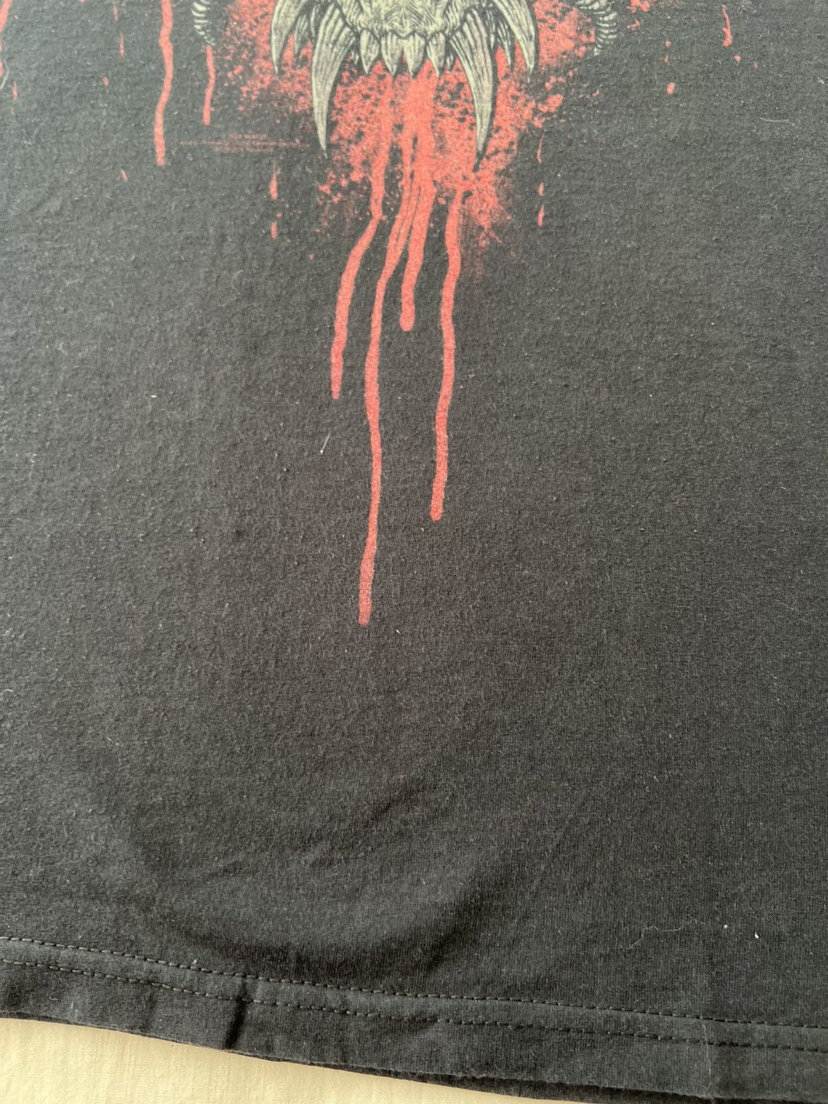 Band Tees Vintage 2009 Slayer Skull Metal Band Y2k Black T-shirt Size US L / EU 52-54 / 3 - 8 Thumbnail