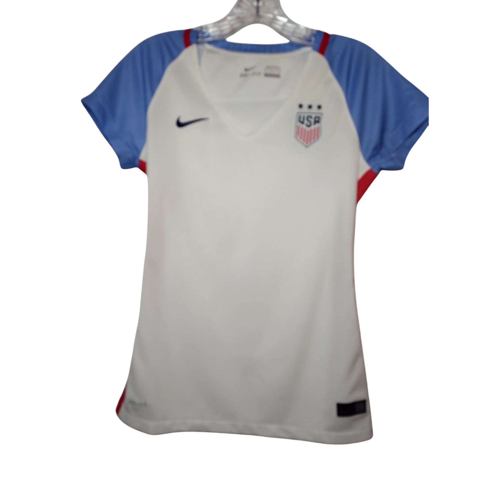 Nike NIKE USA Women Short Sleeve White Blue Red Patriotic Sz Sm Size S / US 4 / IT 40 - 5 Thumbnail