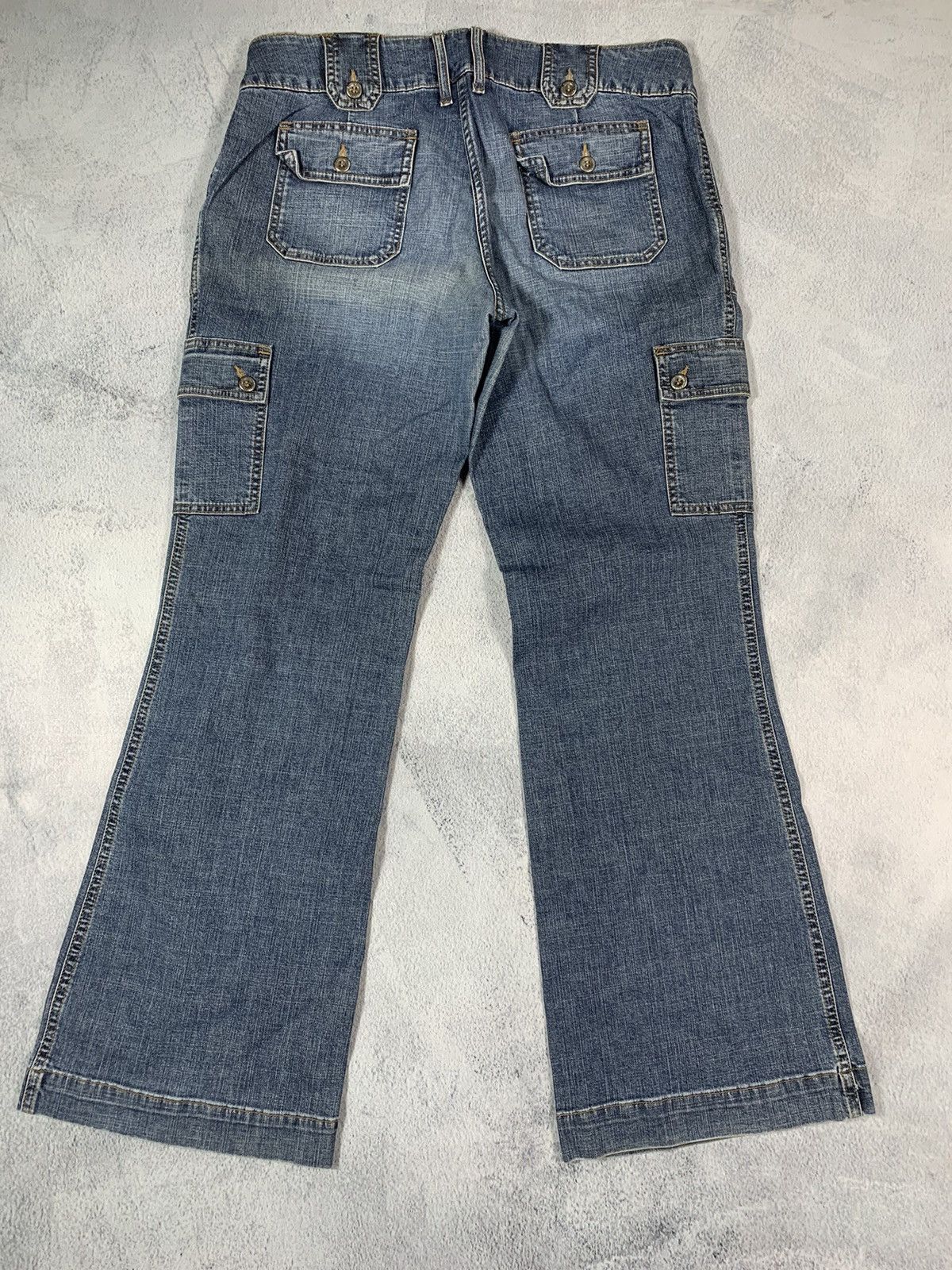 Vintage Vintage Y2K wide cargo denim pants workwear style size 34 Size 34" / US 12 / IT 48 - 2 Thumbnail