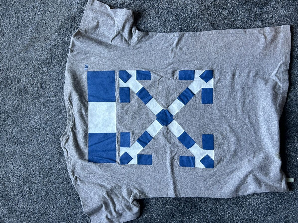 Off-White Off-White Blue Arrows T-Shirt Grey Size US M / EU 48-50 / 2 - 1 Thumbnail
