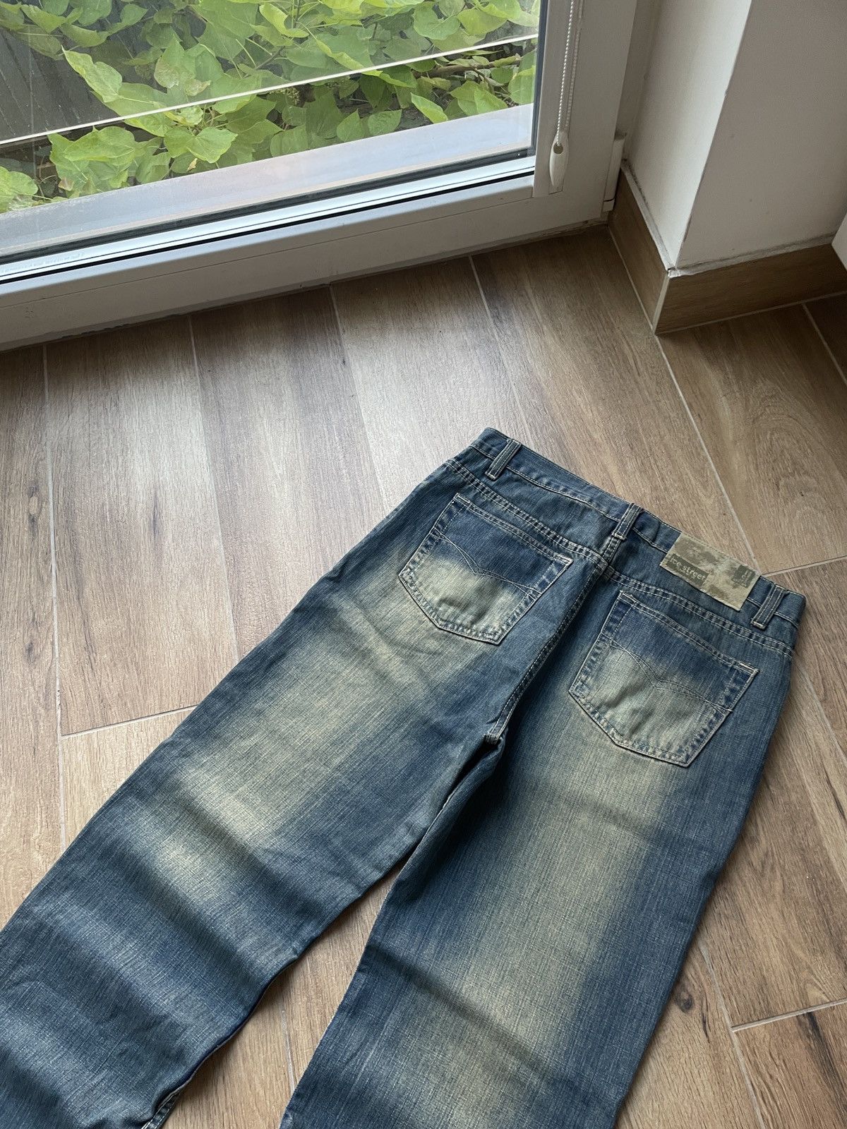 Vintage Vintage Baggy Jeans Mud Washed Flared Faded Wide Japanese Size US 32 / EU 48 - 8 Thumbnail