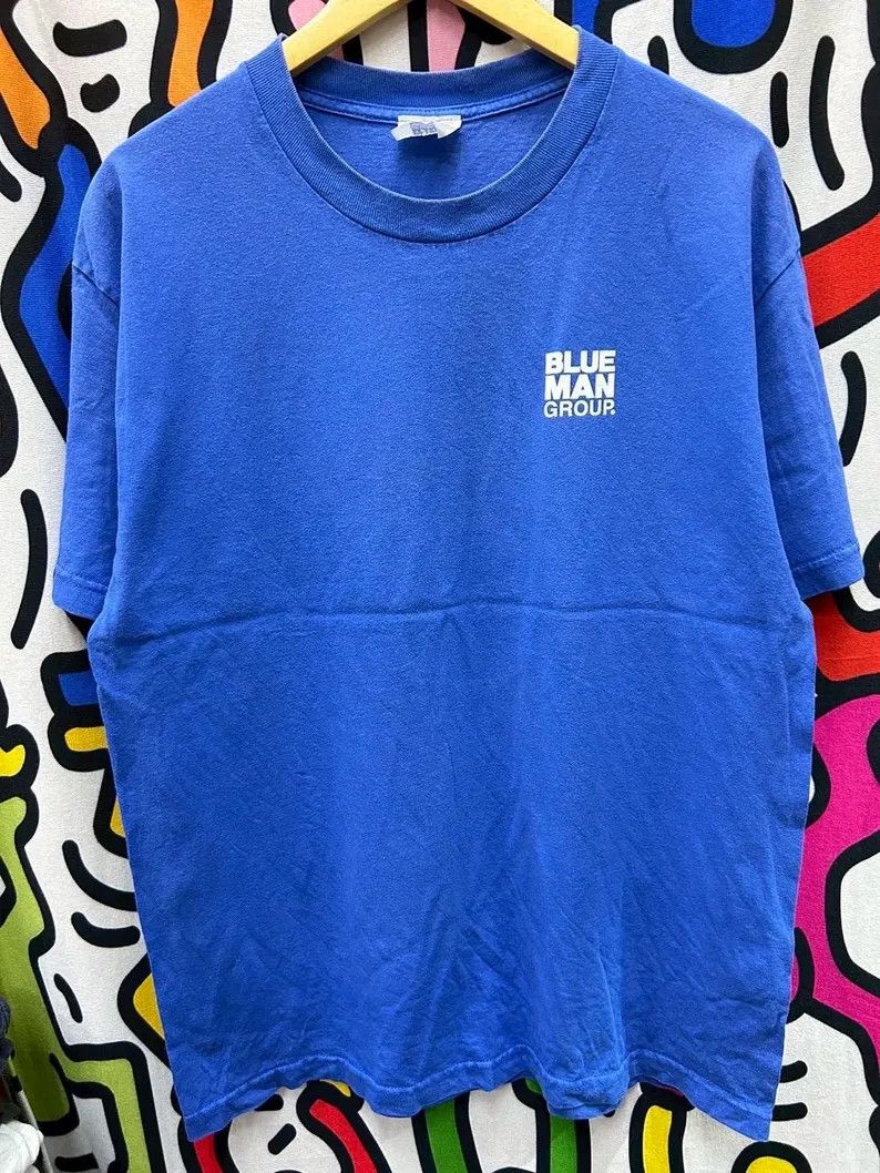 Vintage Vintage 2000s Blue Man Group Band tshirt size L Size US L / EU 52-54 / 3 - 3 Thumbnail