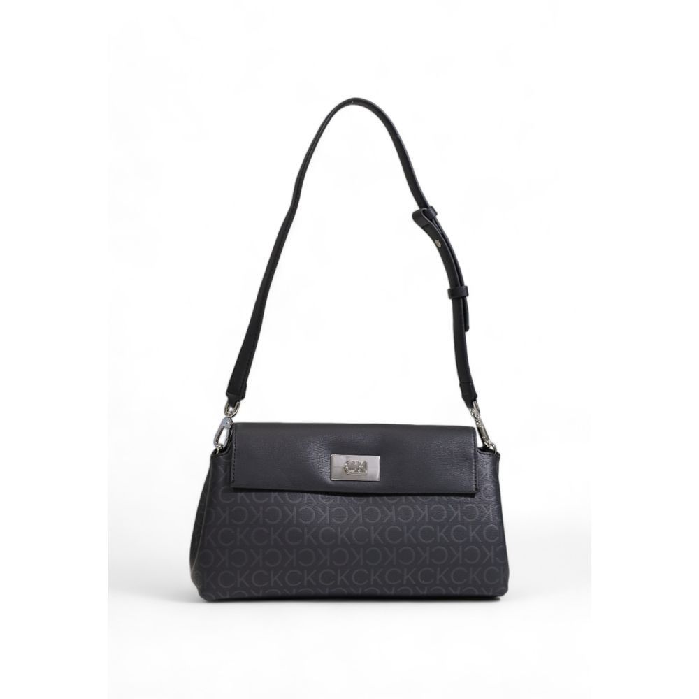 Calvin Klein Black Recycled Polyester Women's Handbag Size ONE SIZE - 1 Thumbnail