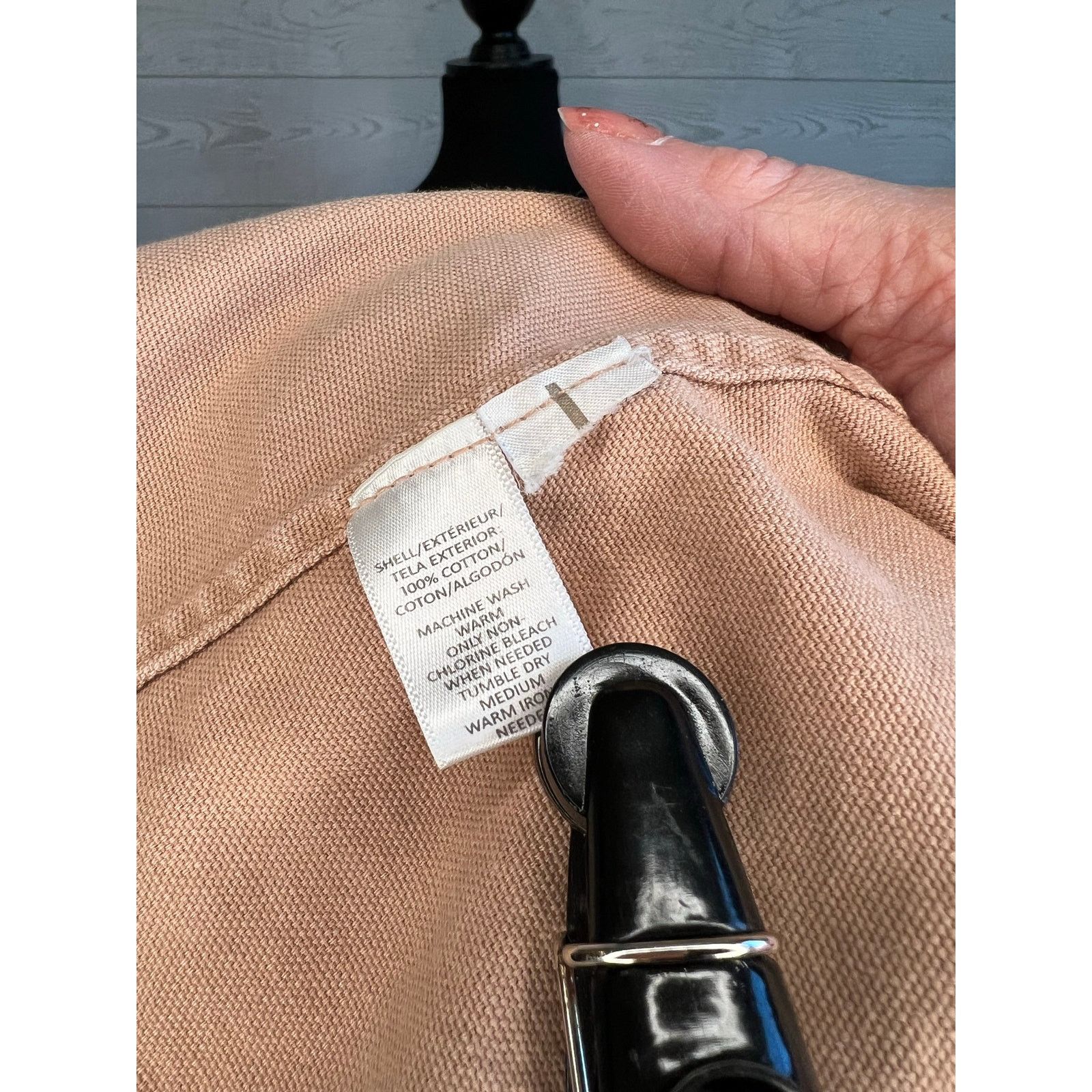 Loft LOFT tan denim utility jacket Size MP Safari military Size M / US 6-8 / IT 42-44 - 11 Thumbnail